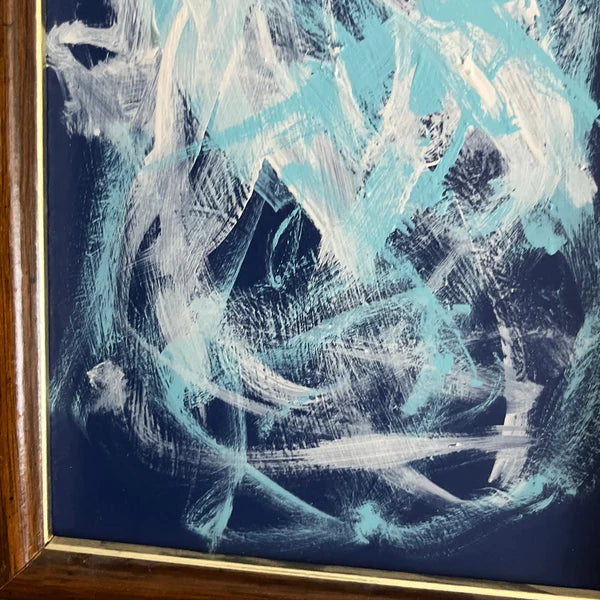 Acrylic 'BLUEBERRY CREAM' - Acrylic on Glass Sam Lewis