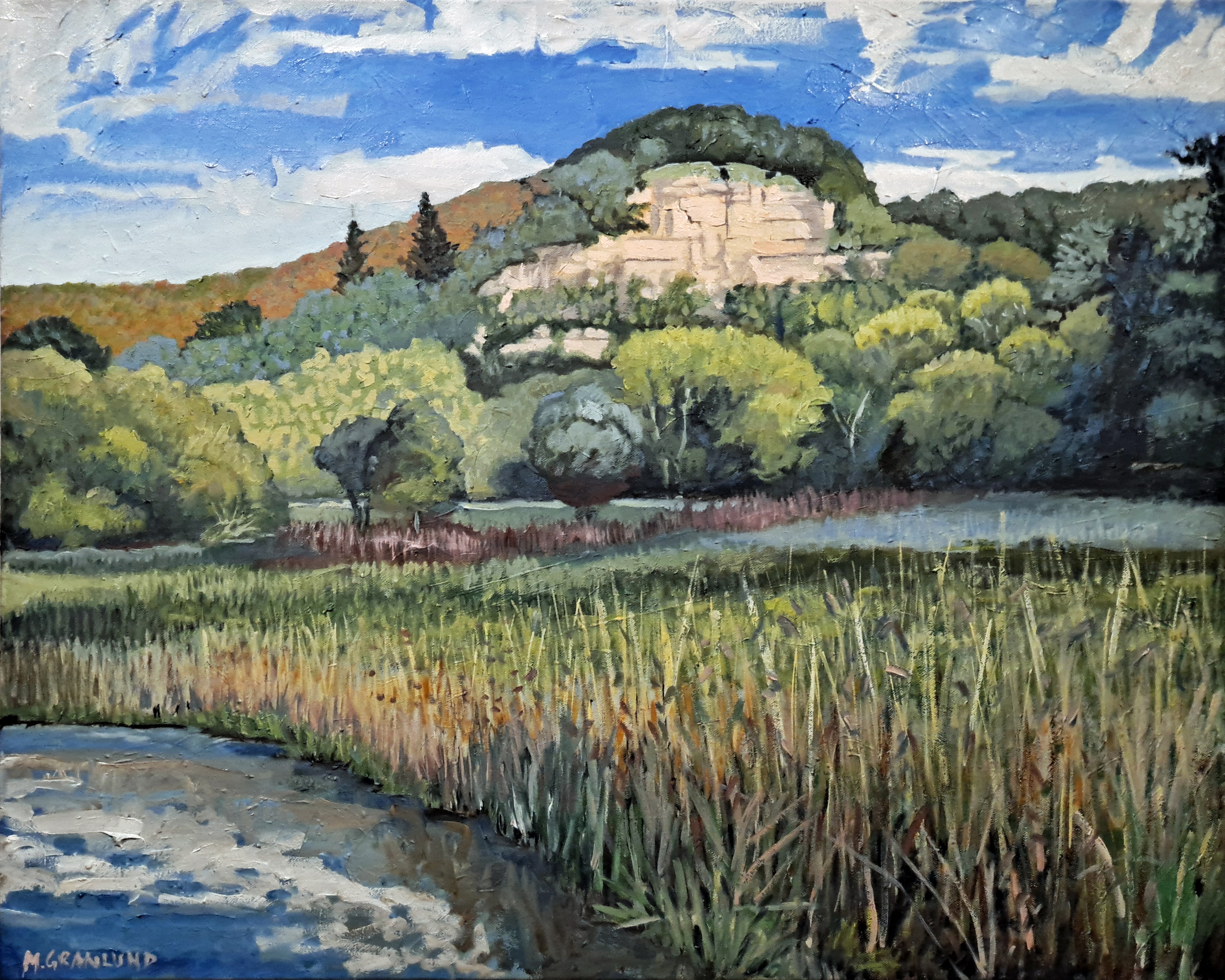 Landscape Oil Paint 'BLUFF III' - Oil Paint on Canvas Mark Granlund