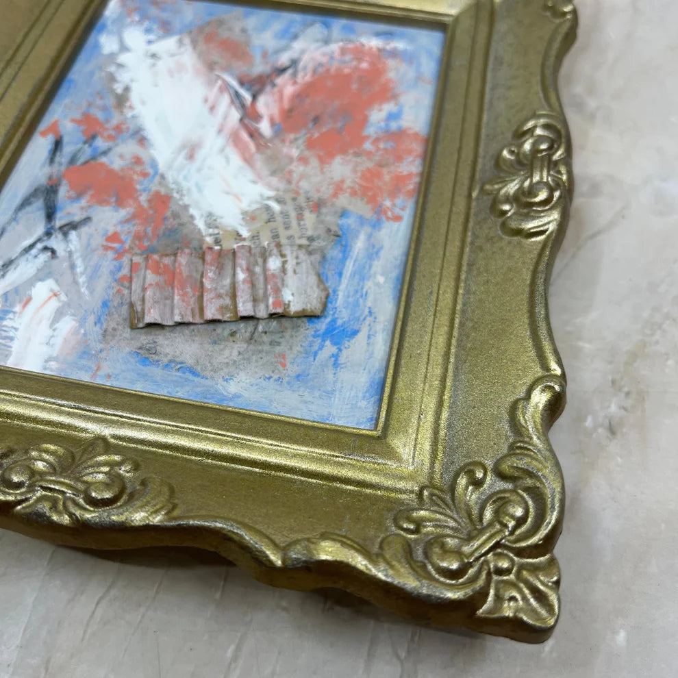 Abstract Mixed Media Painting 'BROKEN WHISPER' - Abstract Mixed Media Art Painting Sam Lewis