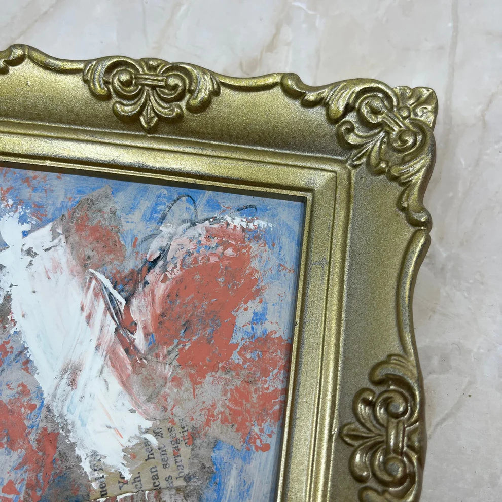 Abstract Mixed Media Painting 'BROKEN WHISPER' - Abstract Mixed Media Art Painting Sam Lewis