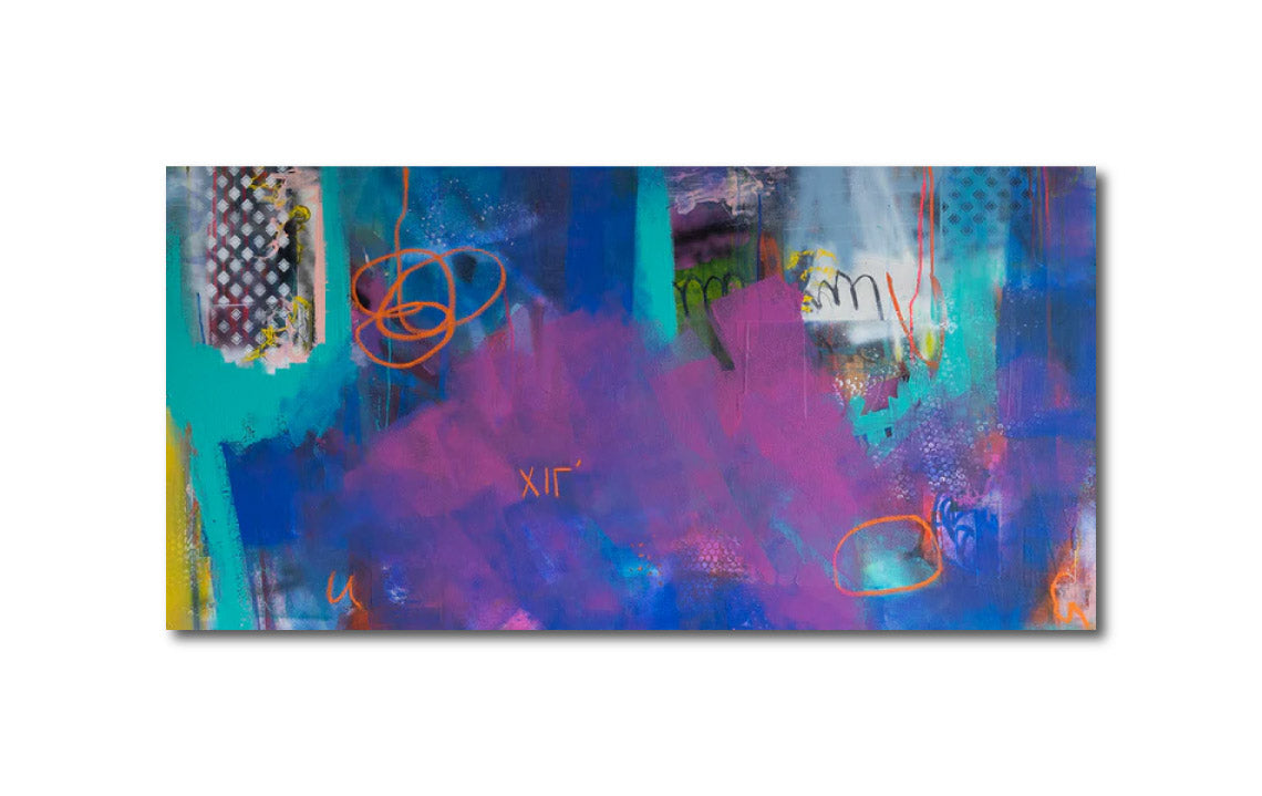Abstract Acrylic Contemporary Painting 'CAPITULATION' - Mixed Media on Canvas Eddie McClure