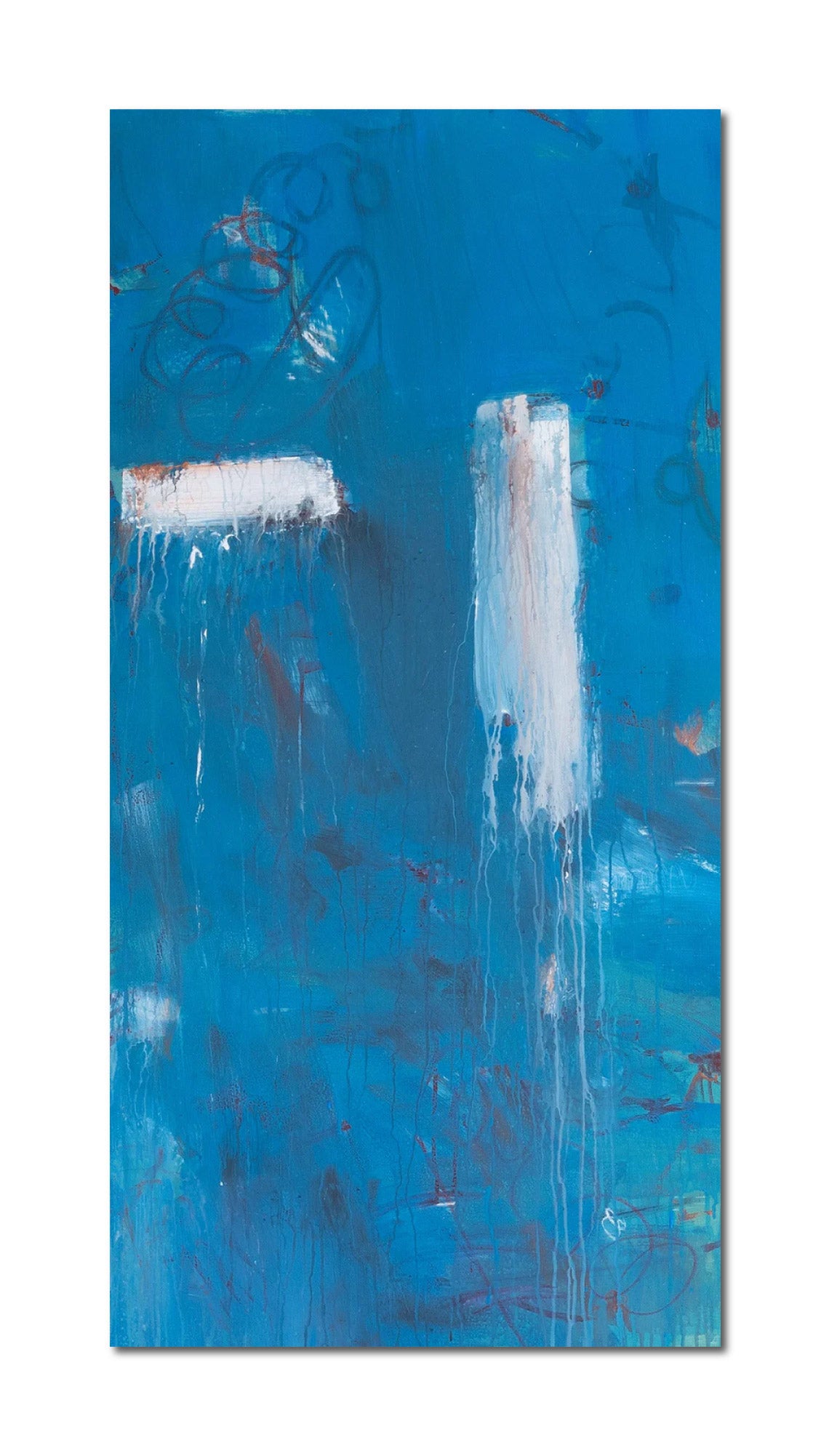 Abstract Acrylic Contemporary Painting 'CELLMATES' - Mixed Media on Canvas Eddie McClure