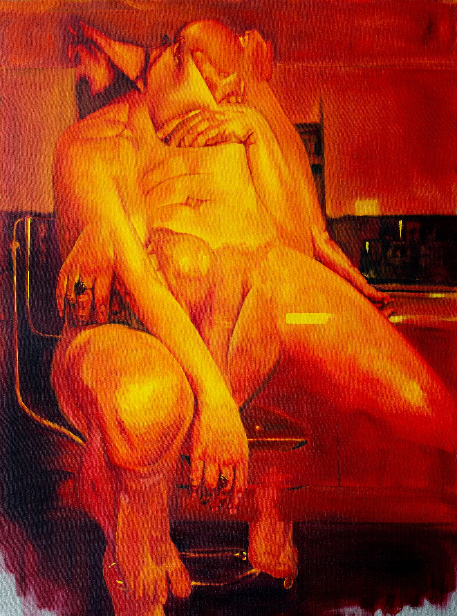 Figurative 'CHAIR NO. 5' - Oil on Linen Gregory Malphurs
