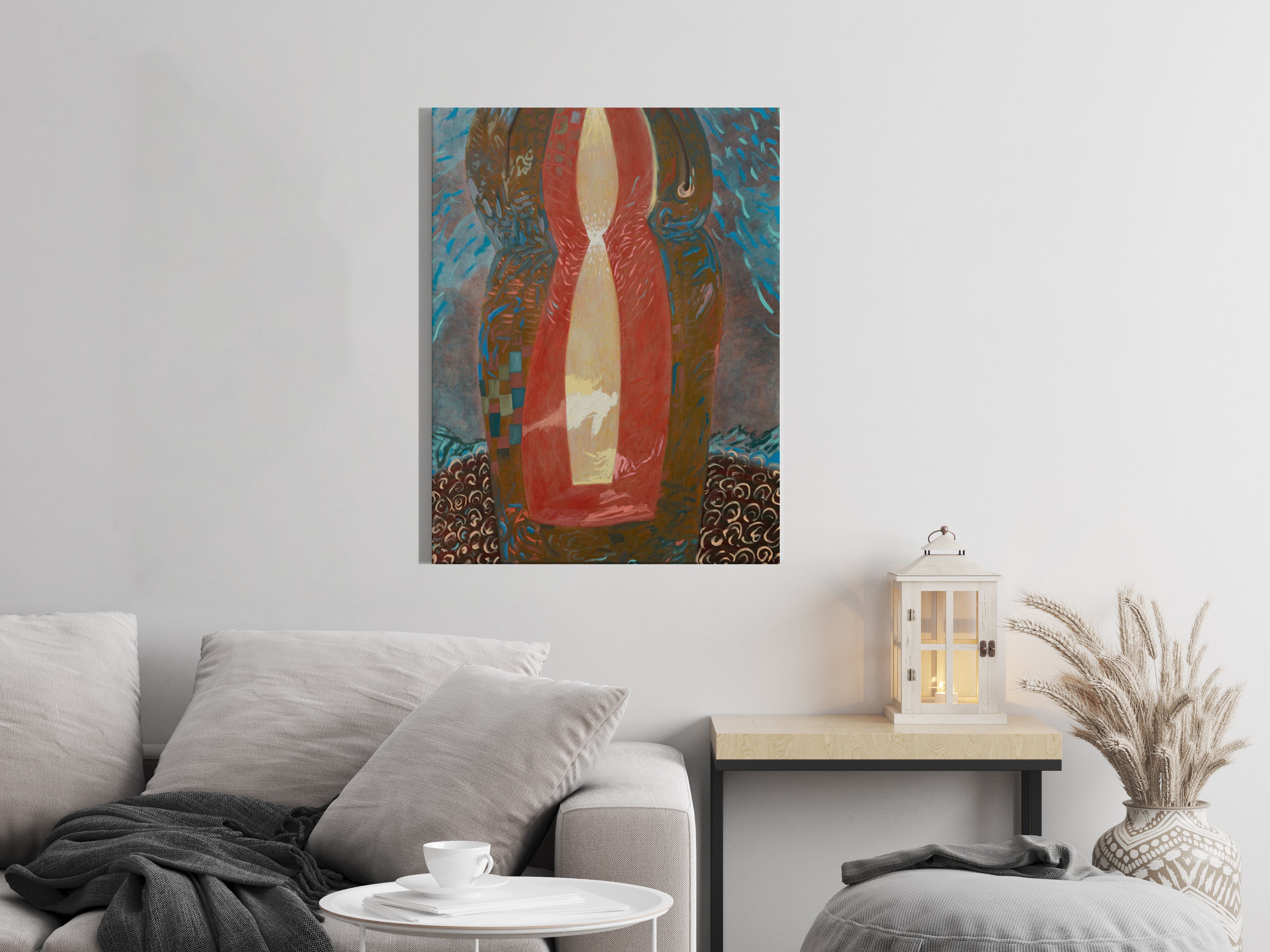 Abstract Contemporary Surrealism 'CONTAINER' - Oil on Canvas Miika Nyyssonen