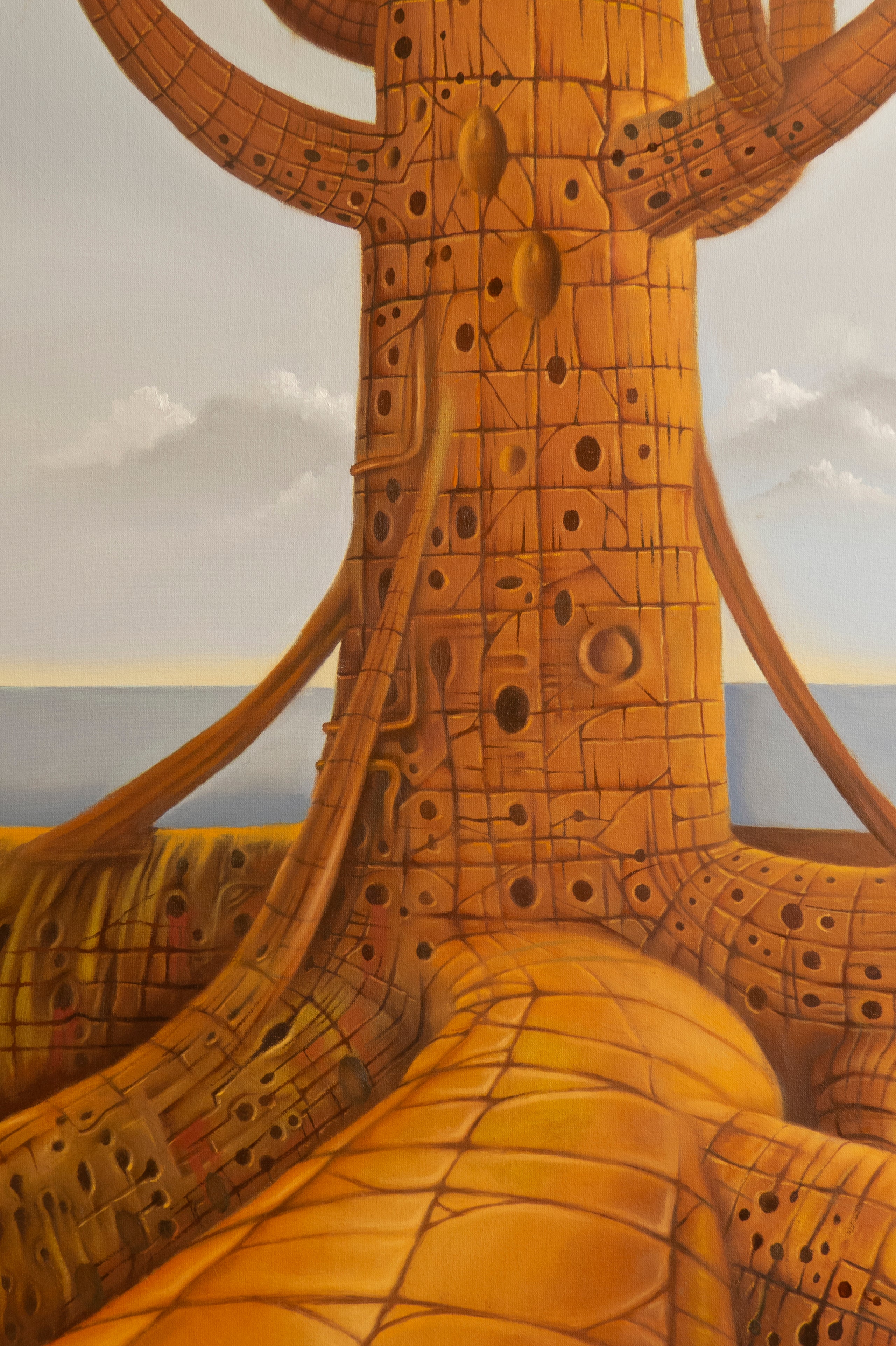 Painting Surrealism 'CATHEDRAL' Ruben Cukier