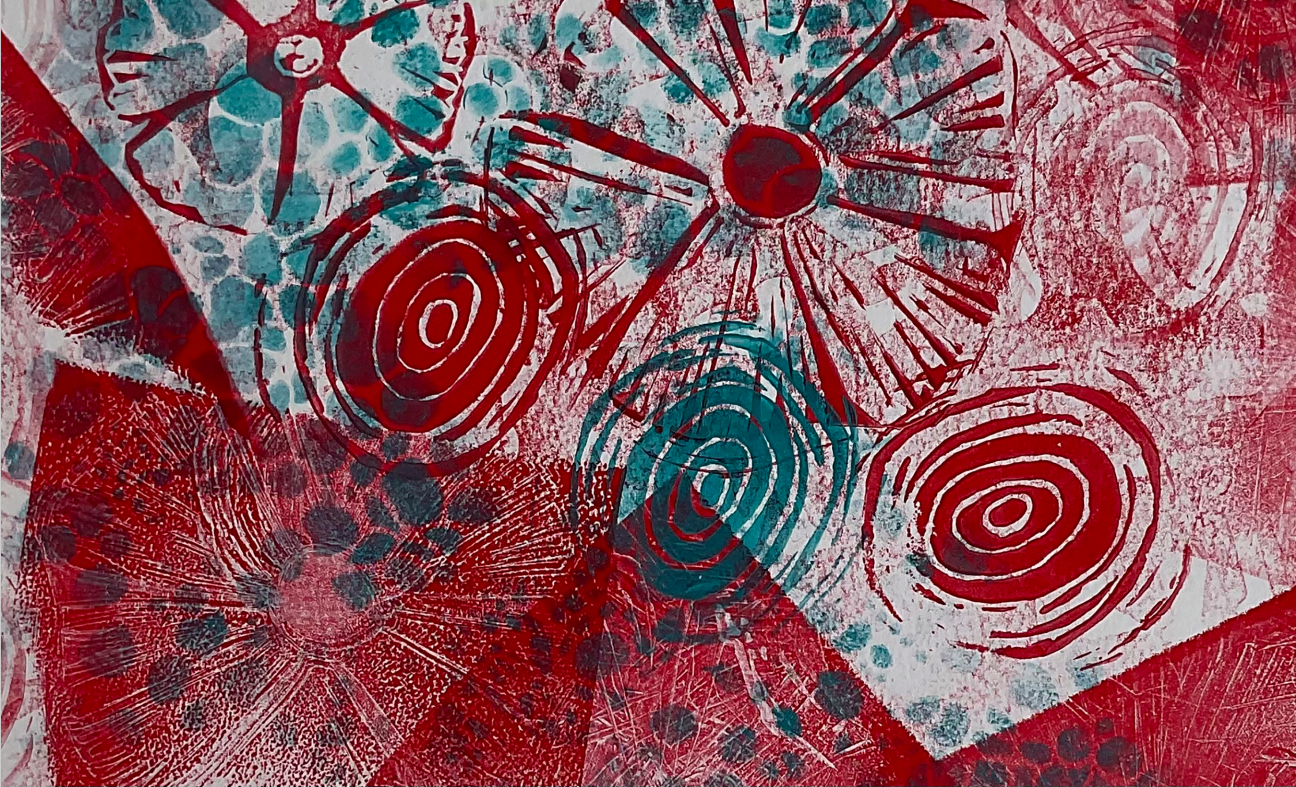 Visionary 'COLLIDING' - Print Linda Gelbard