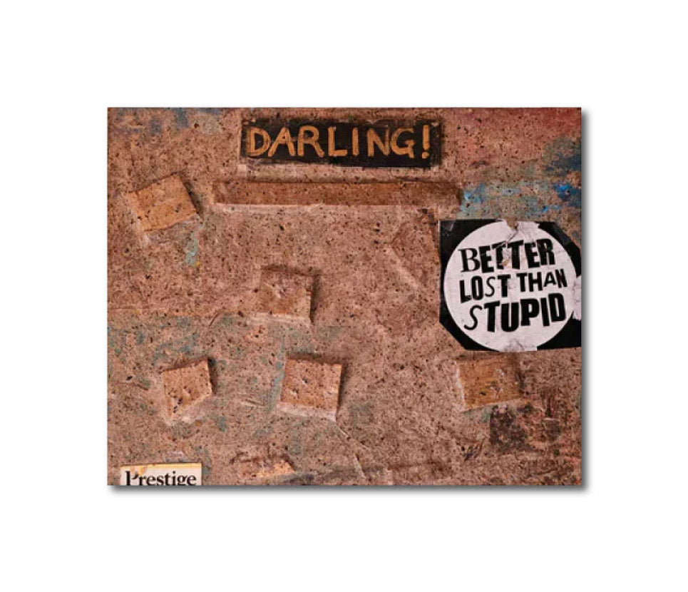 Abstract 'DARLING' - Mixed media handmade paper cuttings, latex on canvas Christopher Stone