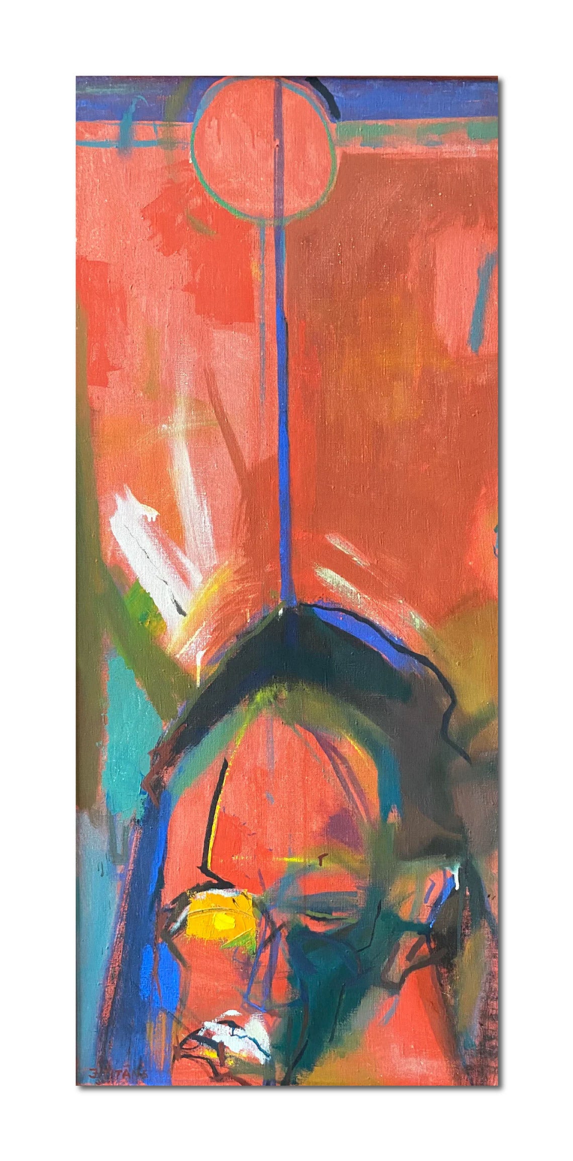 Oil 'DEAD MAN HUNG IN THE SUN' - Oil on Canvas Janis Titans
