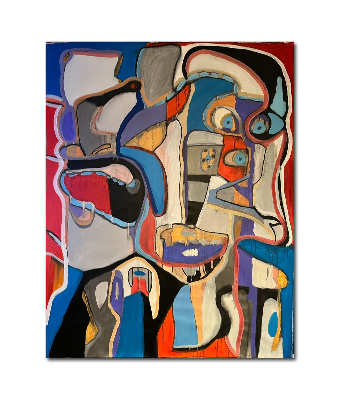 Acrylic 'DIZZY' - Acrylic on Canvas John Bacon
