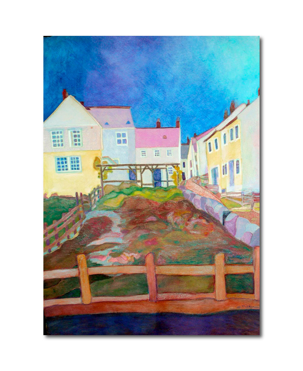 Pencil Watercolor 'DUNKELD' - Watercolor, Gouache, Pencil on Paper Ellen Pliskin