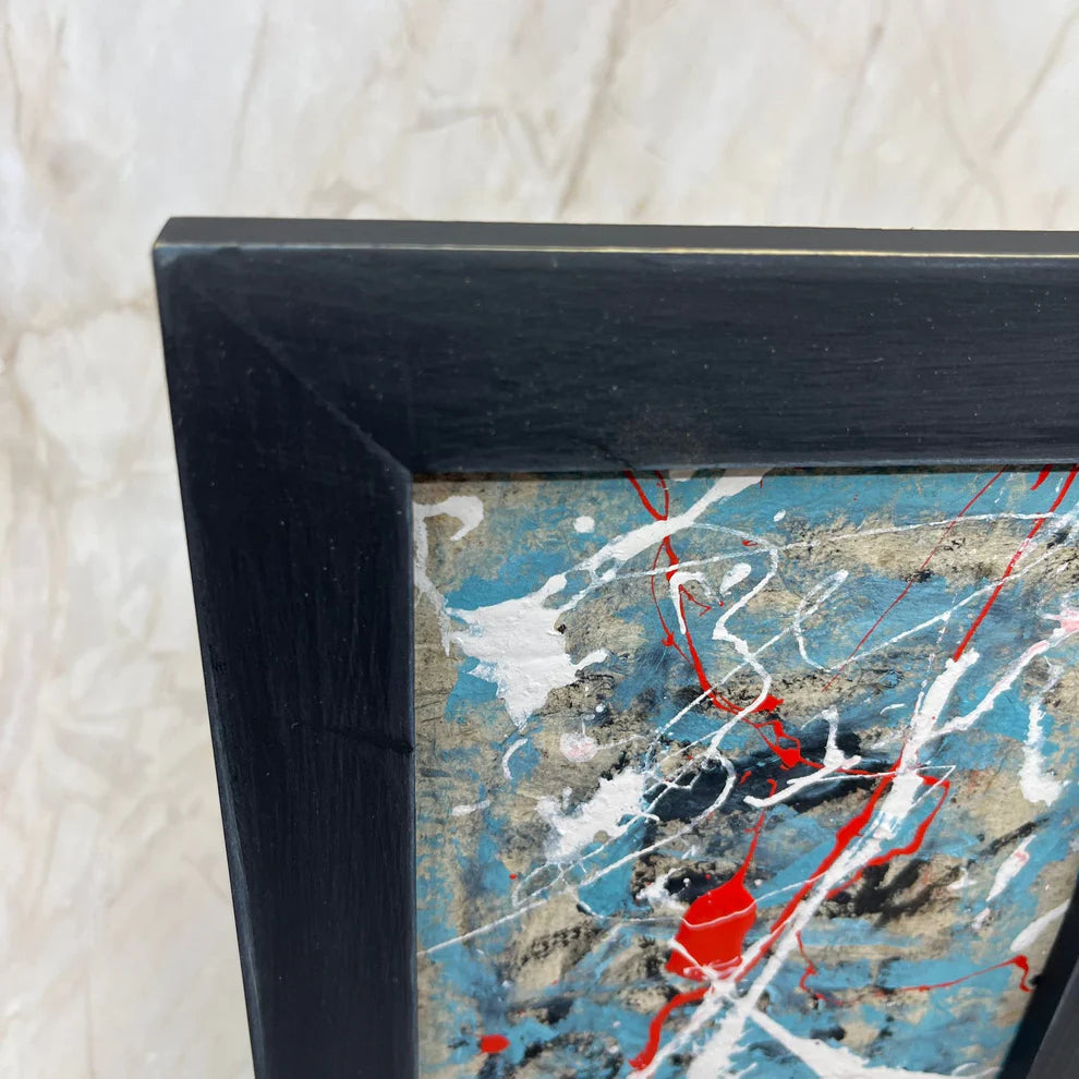 Abstract Mixed Media Painting DISTANT RESPONSE' - Abstract Mixed Media Art Painting Sam Lewis