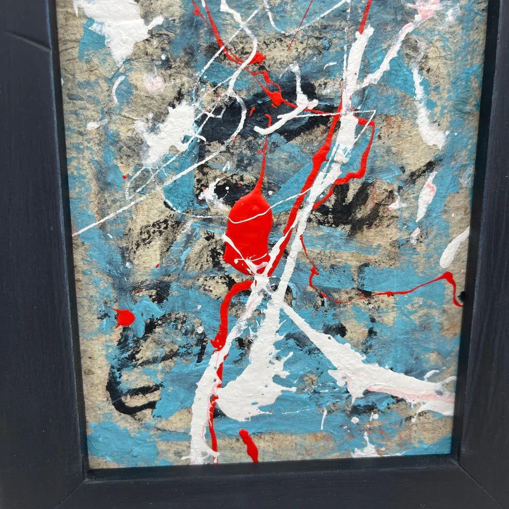 Abstract Mixed Media Painting DISTANT RESPONSE' - Abstract Mixed Media Art Painting Sam Lewis