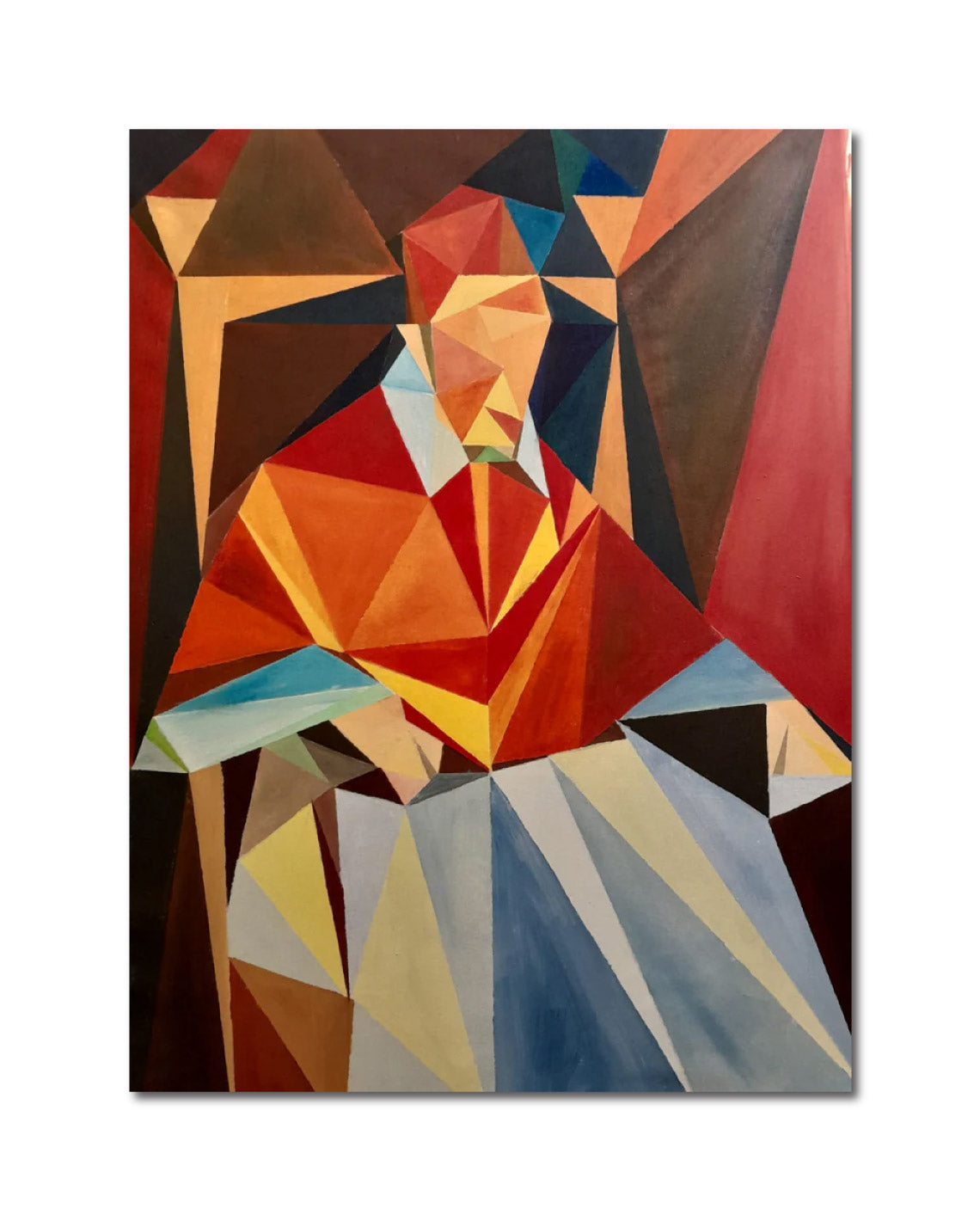 Acrylic Figurative 'EL PAPA' Federico Cuadrado