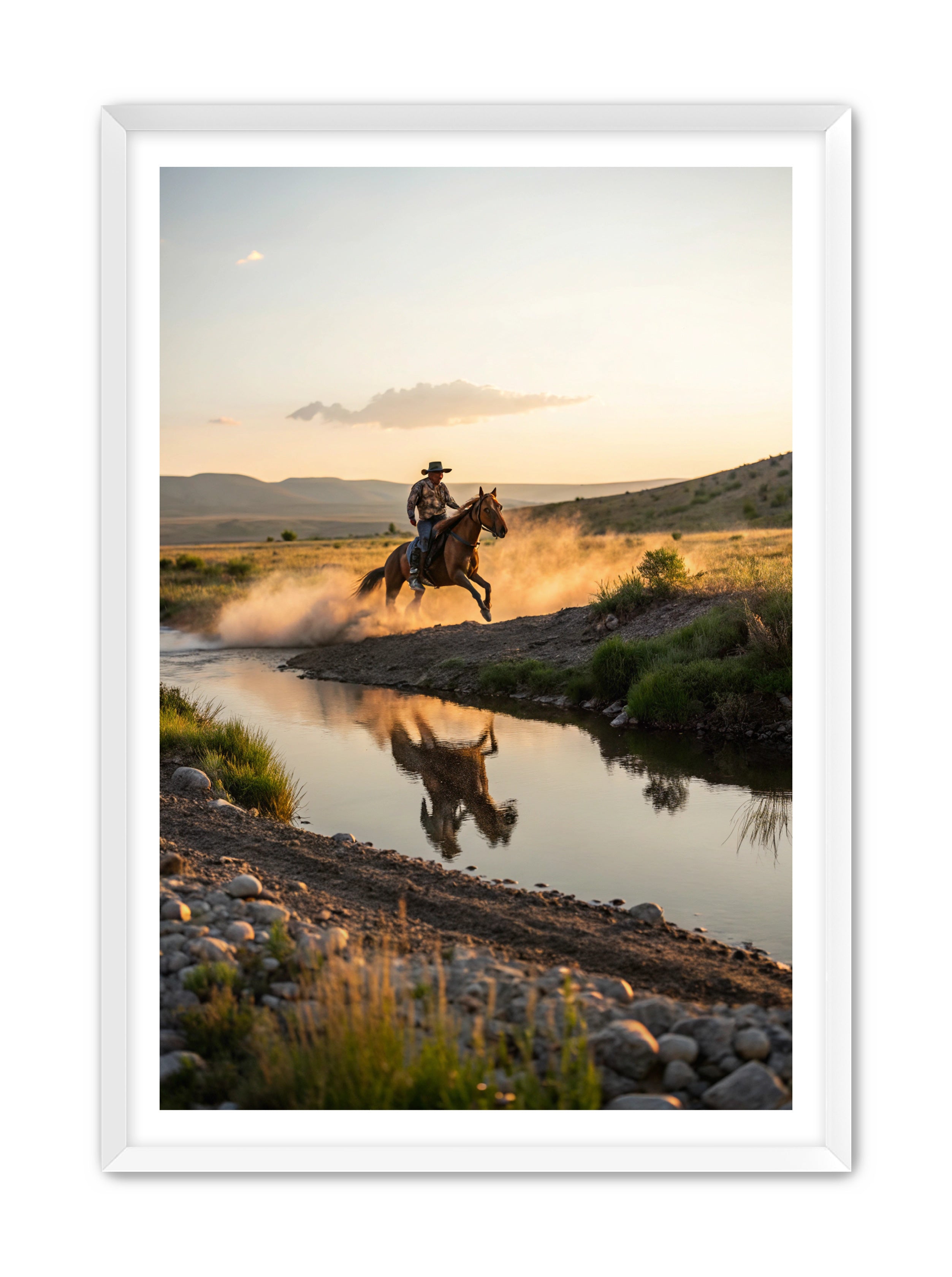 Apricus Prints Vaquero 'Father's Courage' Apricus Art Collection