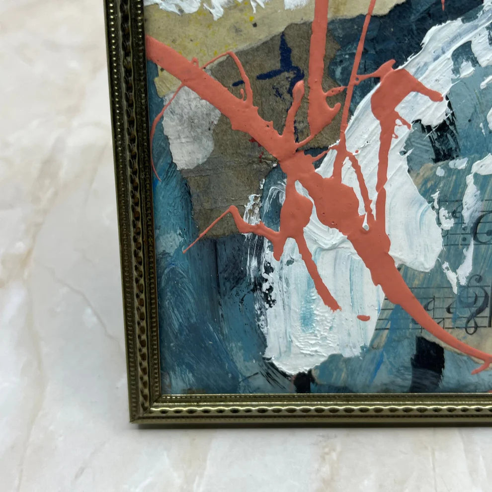 Abstract Mixed Media Painting 'EQUAL AXIS' - Abstract Mixed Media Art Painting Sam Lewis