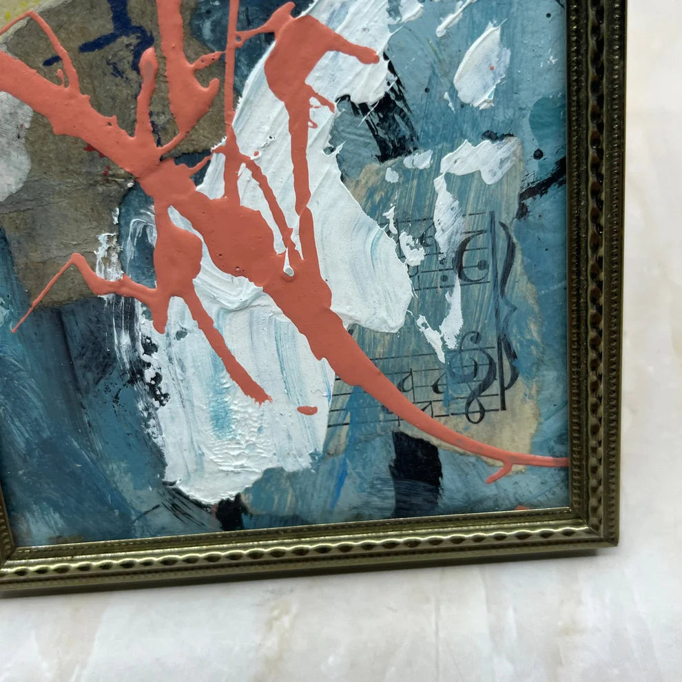 Abstract Mixed Media Painting 'EQUAL AXIS' - Abstract Mixed Media Art Painting Sam Lewis