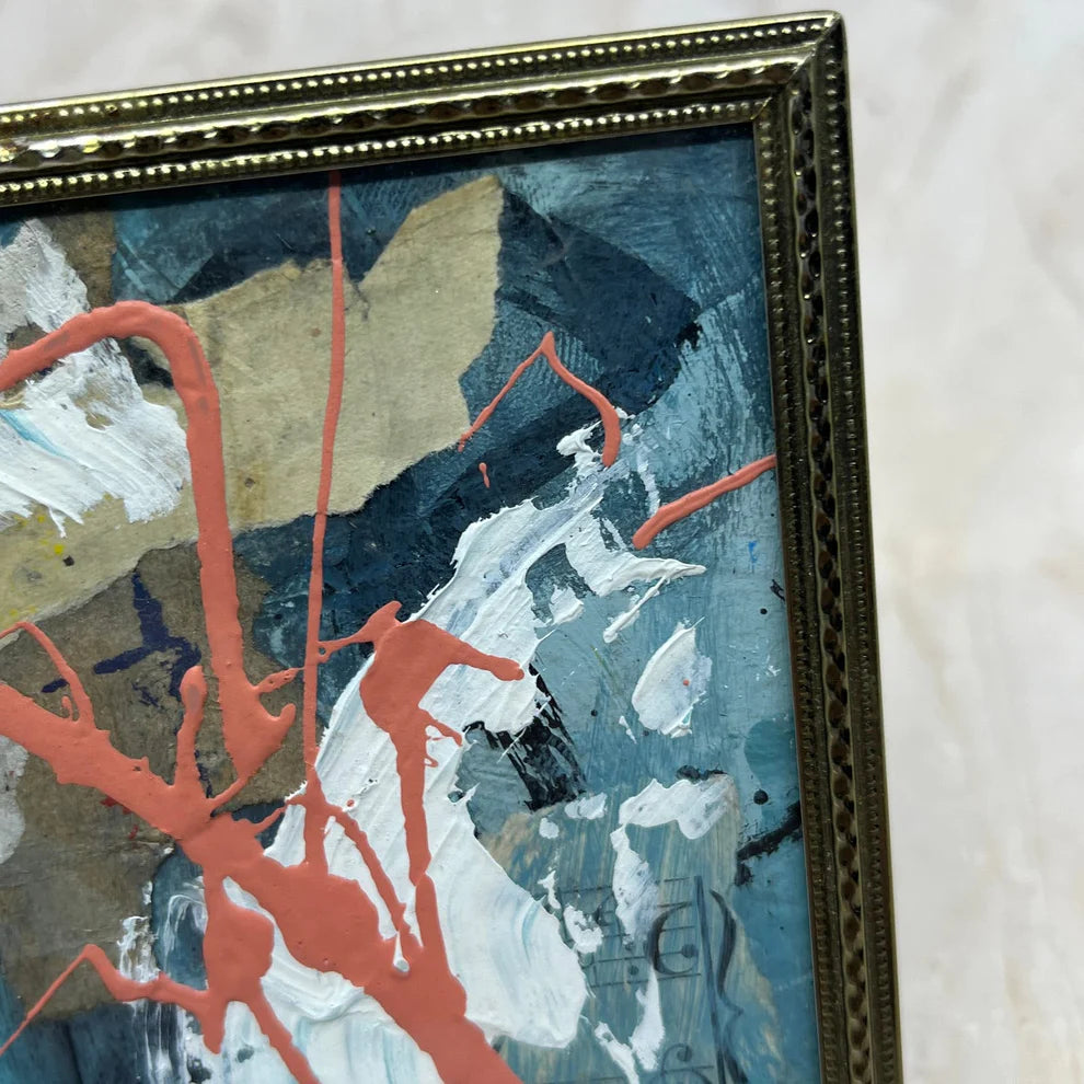Abstract Mixed Media Painting 'EQUAL AXIS' - Abstract Mixed Media Art Painting Sam Lewis