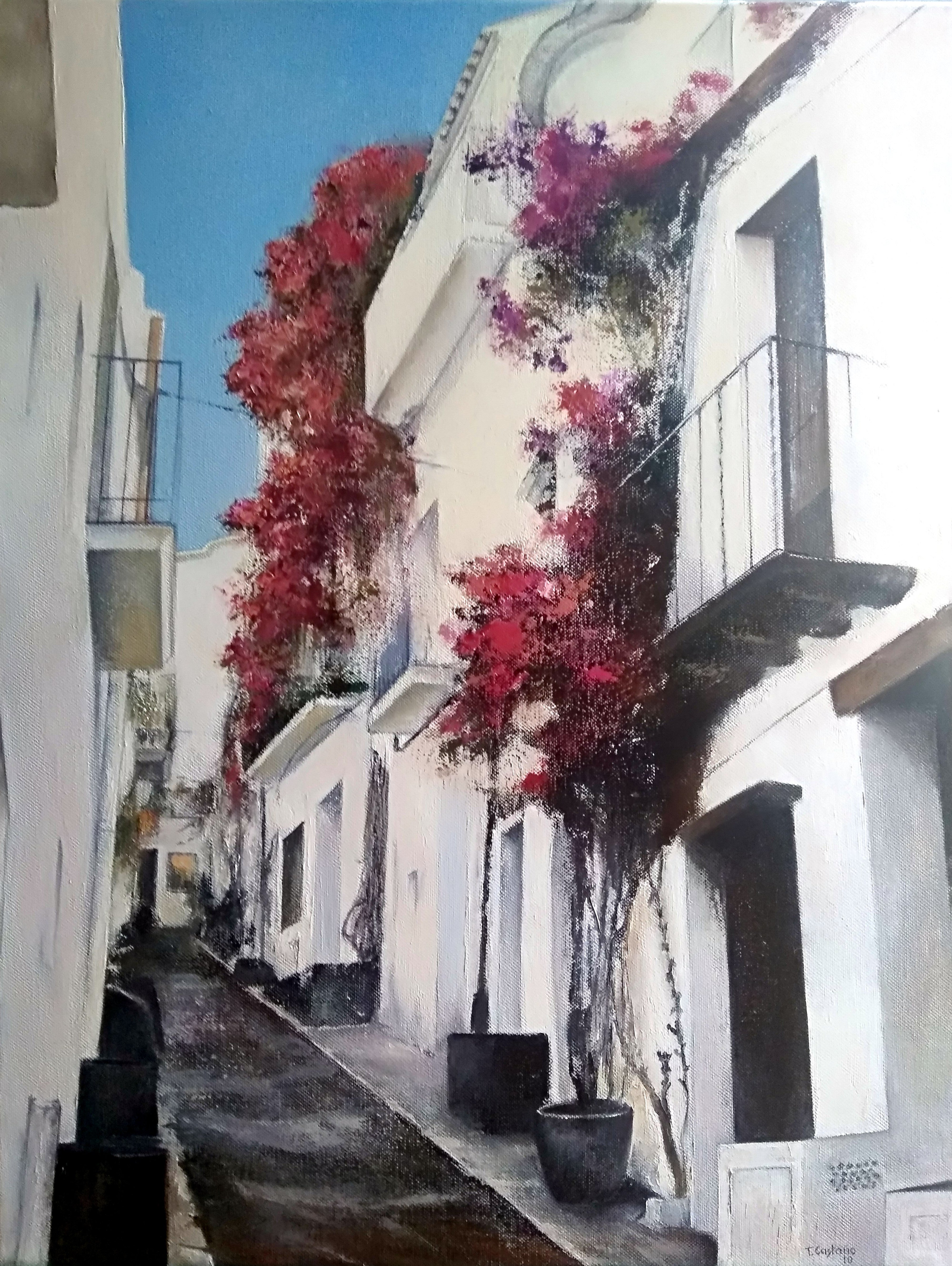 Figurative Oil Painting 'CADAQUÉS- SPAIN' Tomas Castano