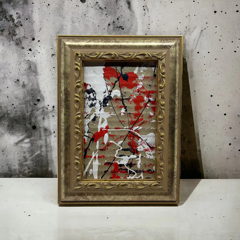 Abstract Mixed Media Painting 'EXILE AWARD' - Abstract Mixed Media Art Painting Sam Lewis