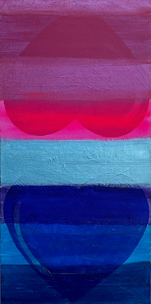 Abstract Acrylic Contemporary Painting 'STILL CONNECTED' - Acrylic on Gallery Wrapped Canvas Michelle Lander Feinberg