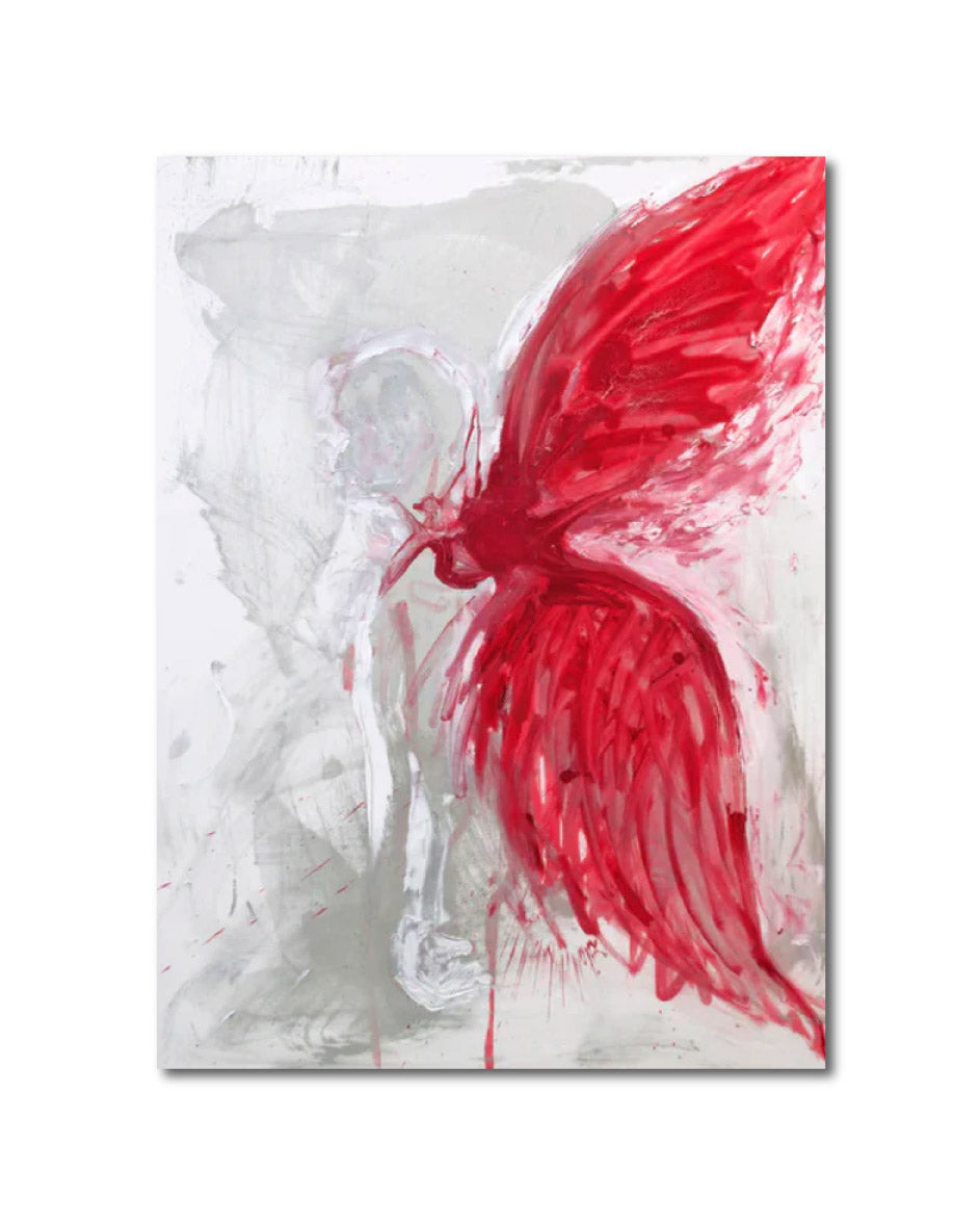 Abstract Acrylic Expressionist Oil Painting 'FINAL FLIGHT' John Waski