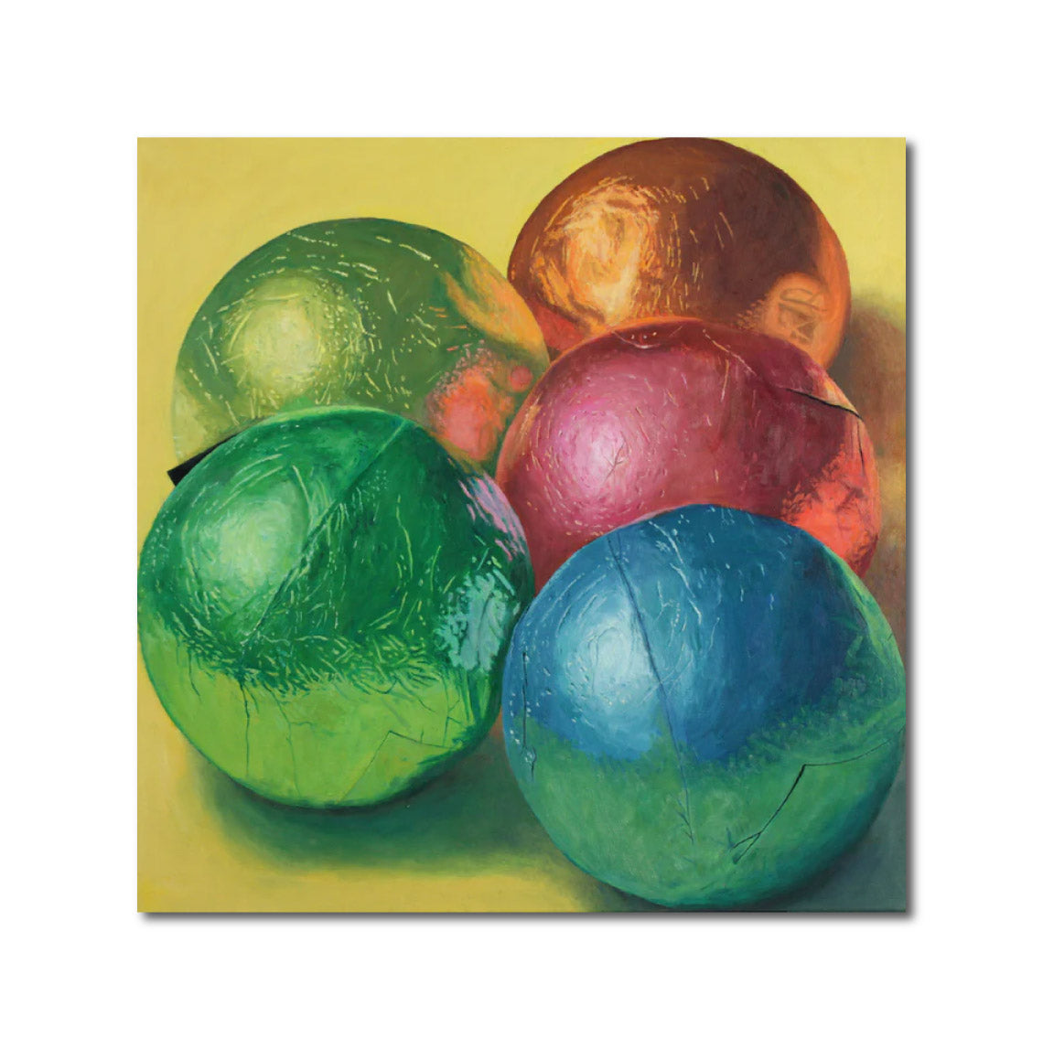 Contemporary Oil 'FIVE CHOCOLATE CARAMELS' Douglas Newton