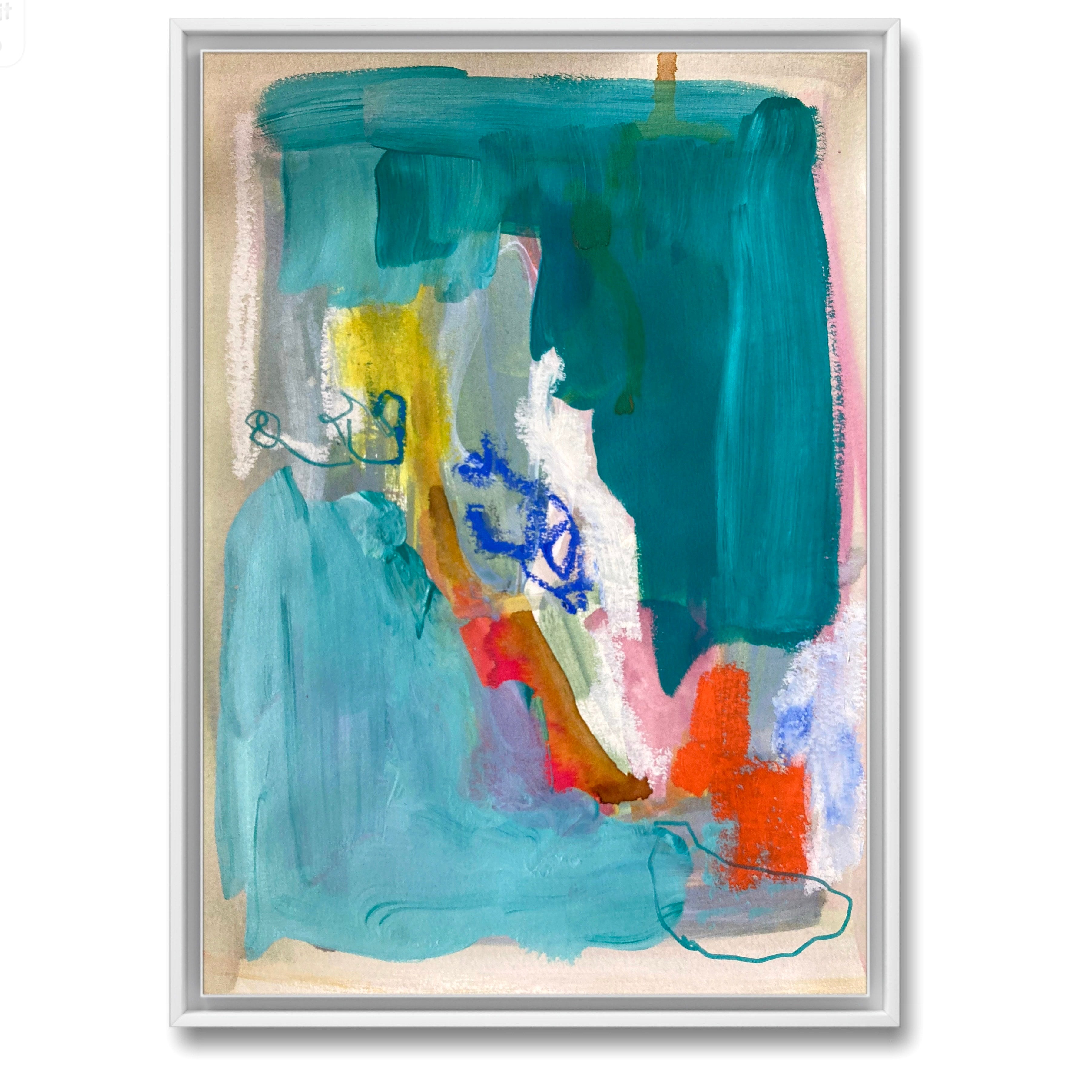 Mixed Media 'FALAISE' - Mixed media on Canson paper Nina Fourton