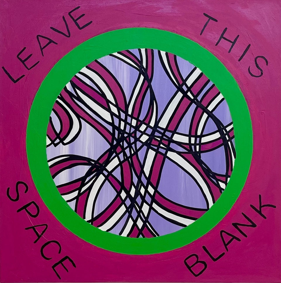 Abstract Acrylic Contemporary Geometric Painting 'SOMETHING INSIDE' - Acrylic on Gallery Wrapped Canvas Michelle Lander Feinberg
