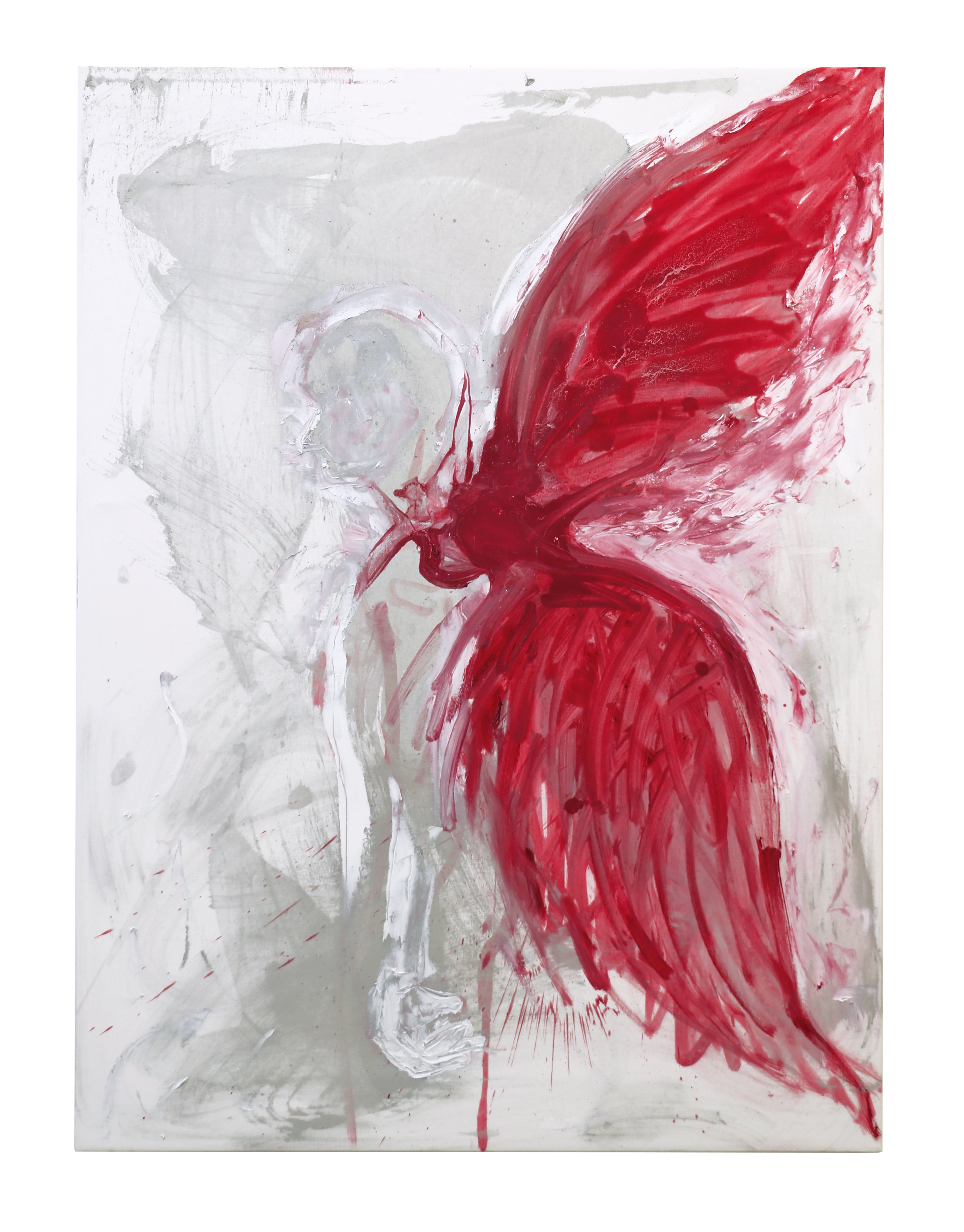 Abstract Acrylic Expressionist Oil Painting 'FINAL FLIGHT' John Waski