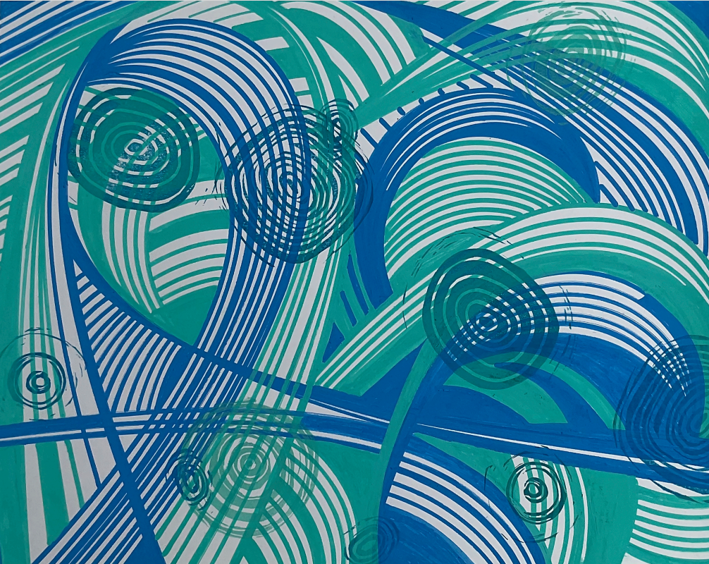 Visionary 'EVER EXPANDING' - Print and Acrylic Linda Gelbard