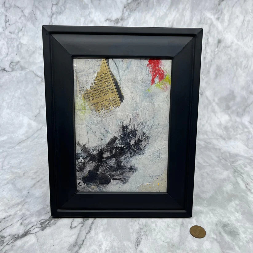 Abstract Mixed Media Painting 'FRANK REMARKS' - Mixed Media Abstract Art Painting Sam Lewis