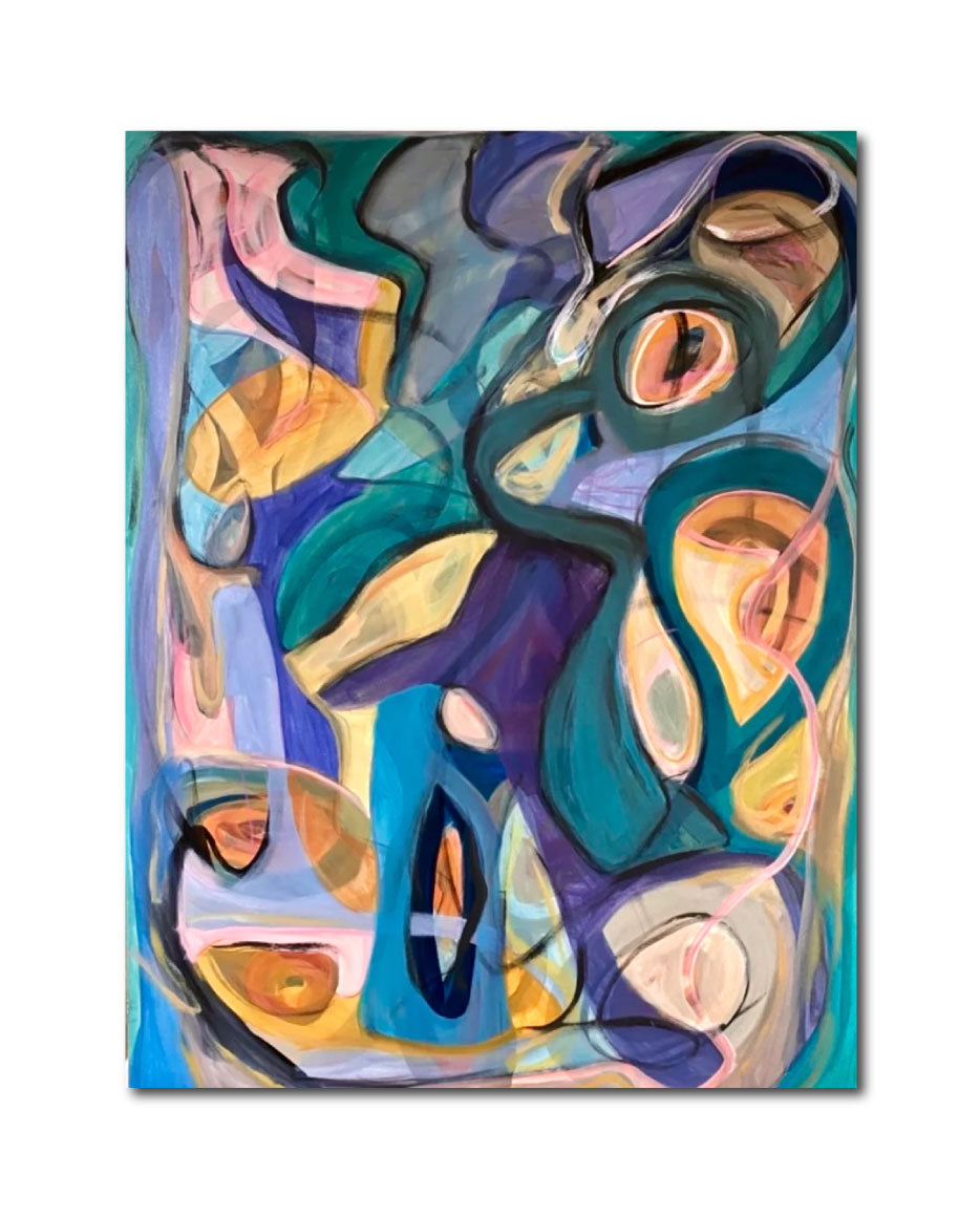 Acrylic 'GREEN PEACE' - Acrylic on Canvas John Bacon
