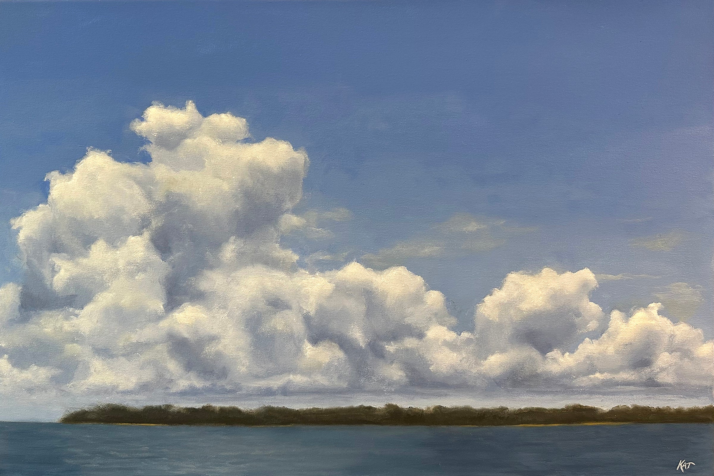 Oil 'GENTLE GIANT' - Oil Kat Bergman