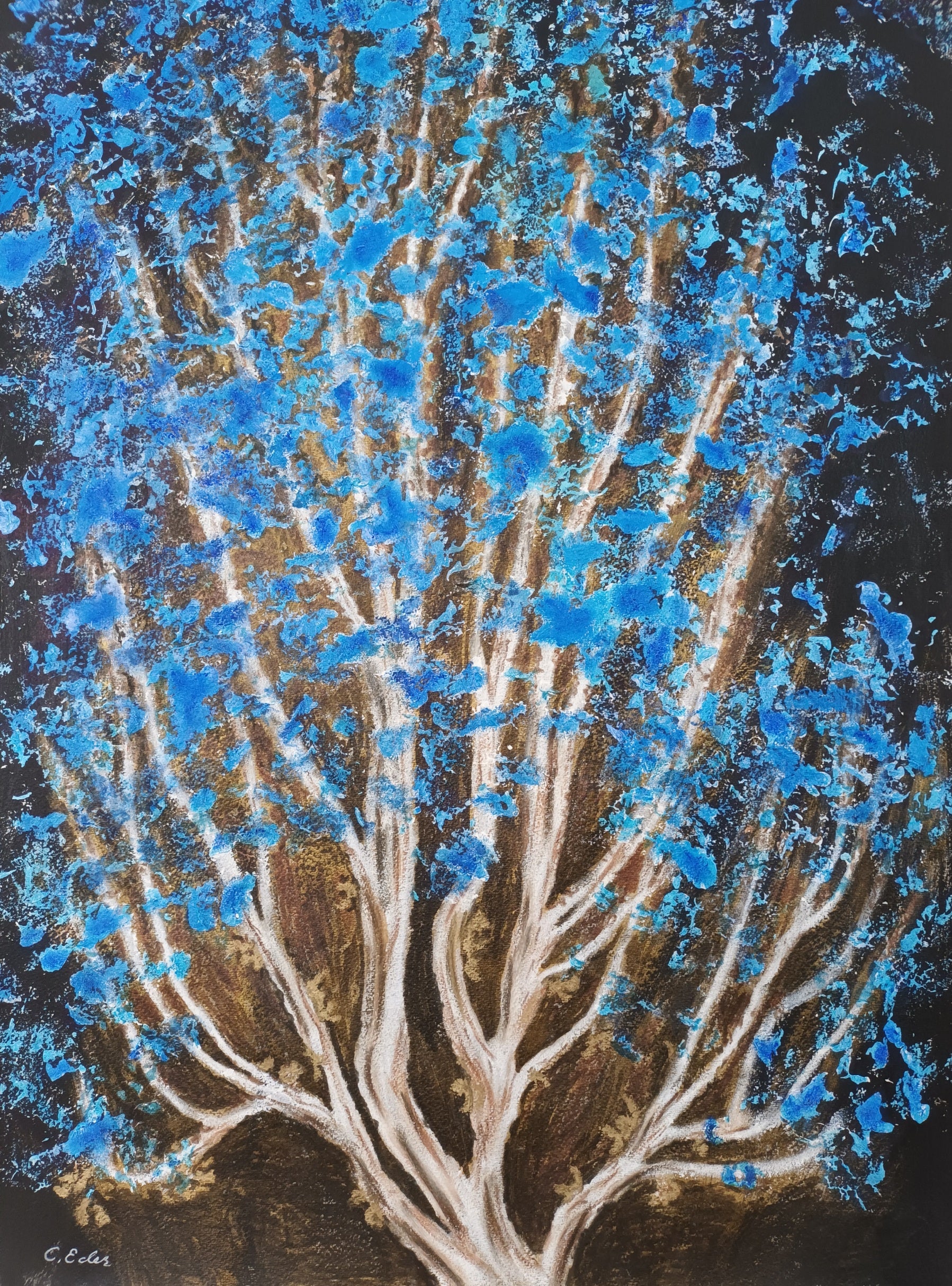Acrylic Pastels Watercolor 'GLUE' Charlotte Eder