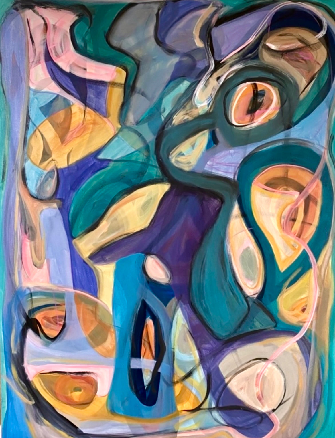 Acrylic 'GREEN PEACE' - Acrylic on Canvas John Bacon