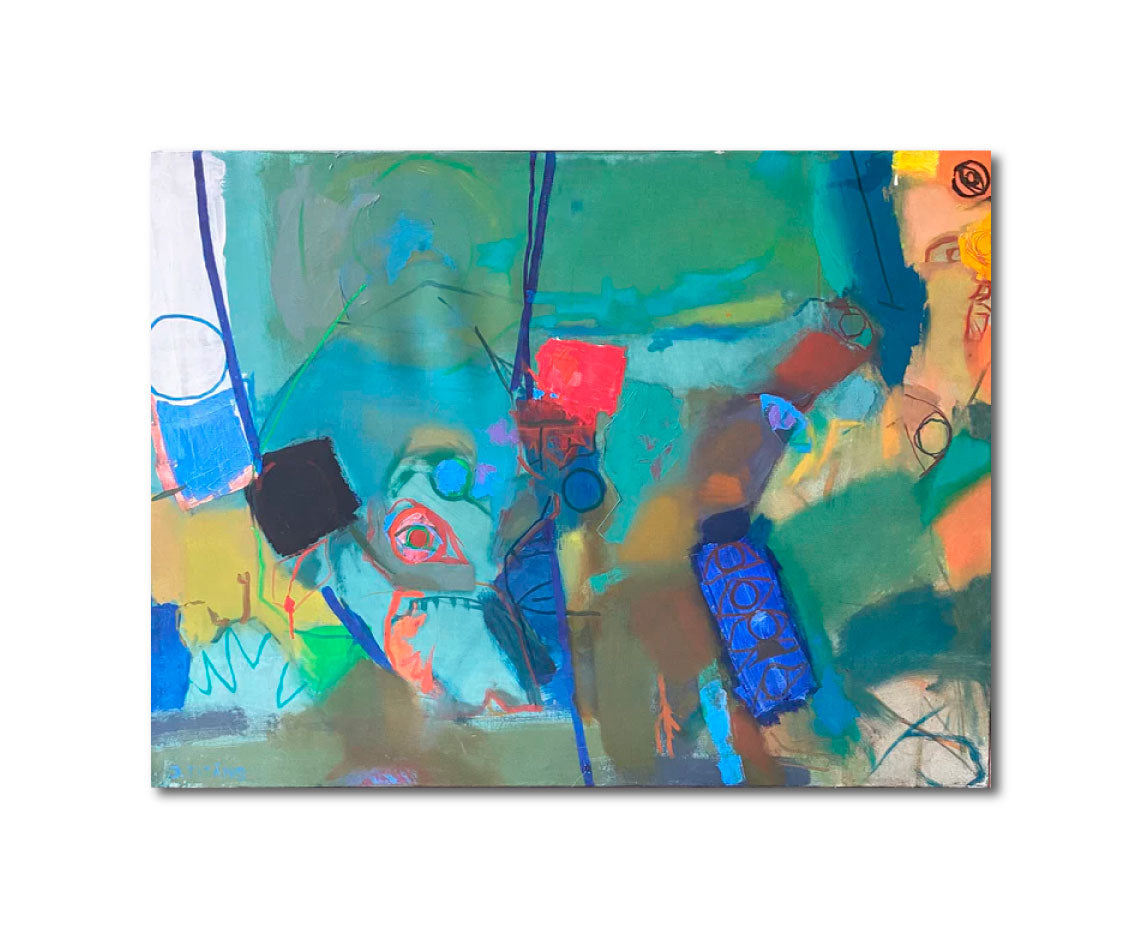 Oil 'I WANT BACK' - Oil on Canvas Janis Titans