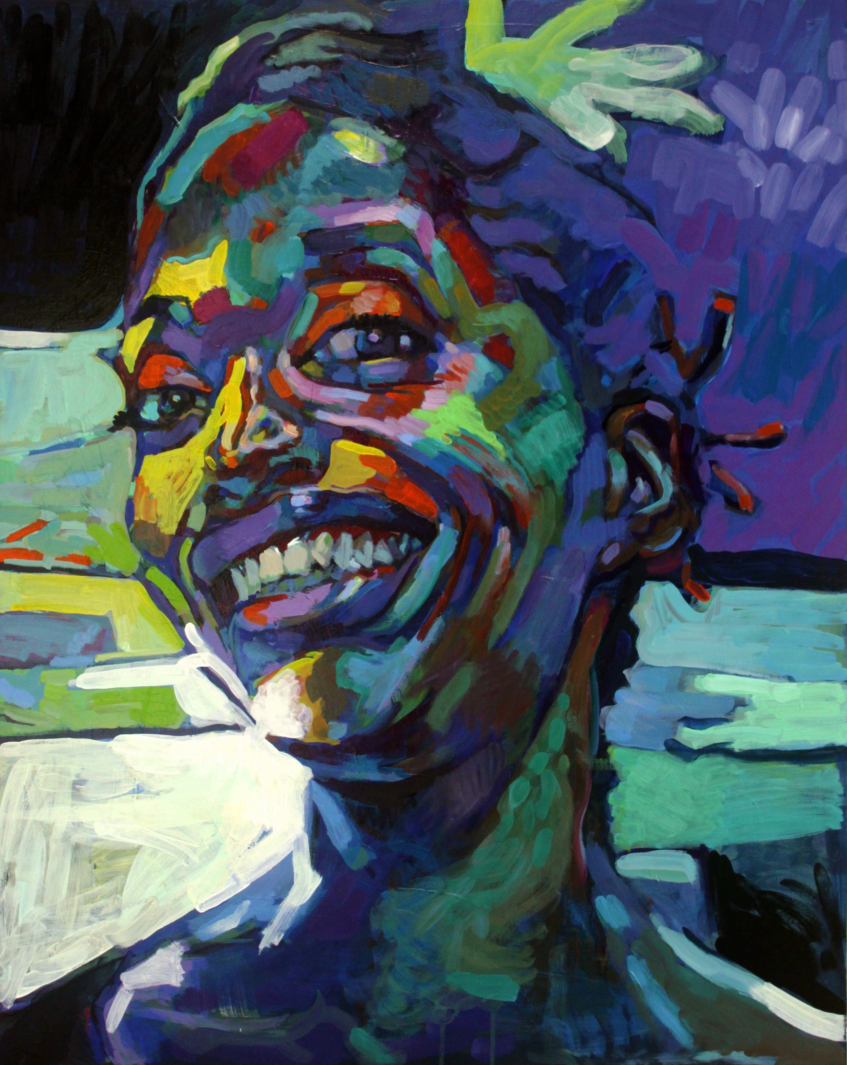 Acrylic Realism 'SMILE' - Acrylic Piotr Antonow