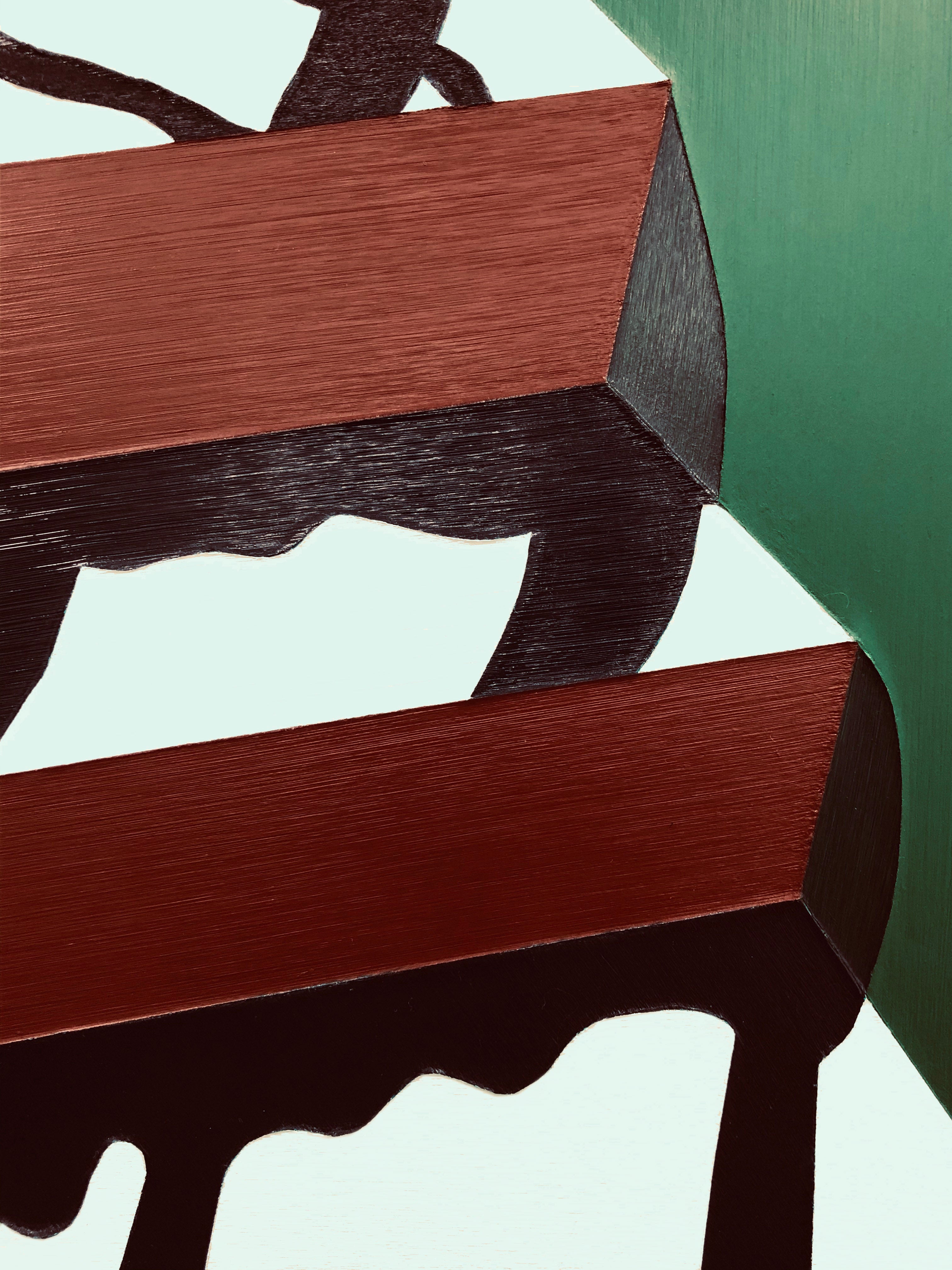 Abstract 'STEPS' - Acrylic on Canvas Katherine Lubar