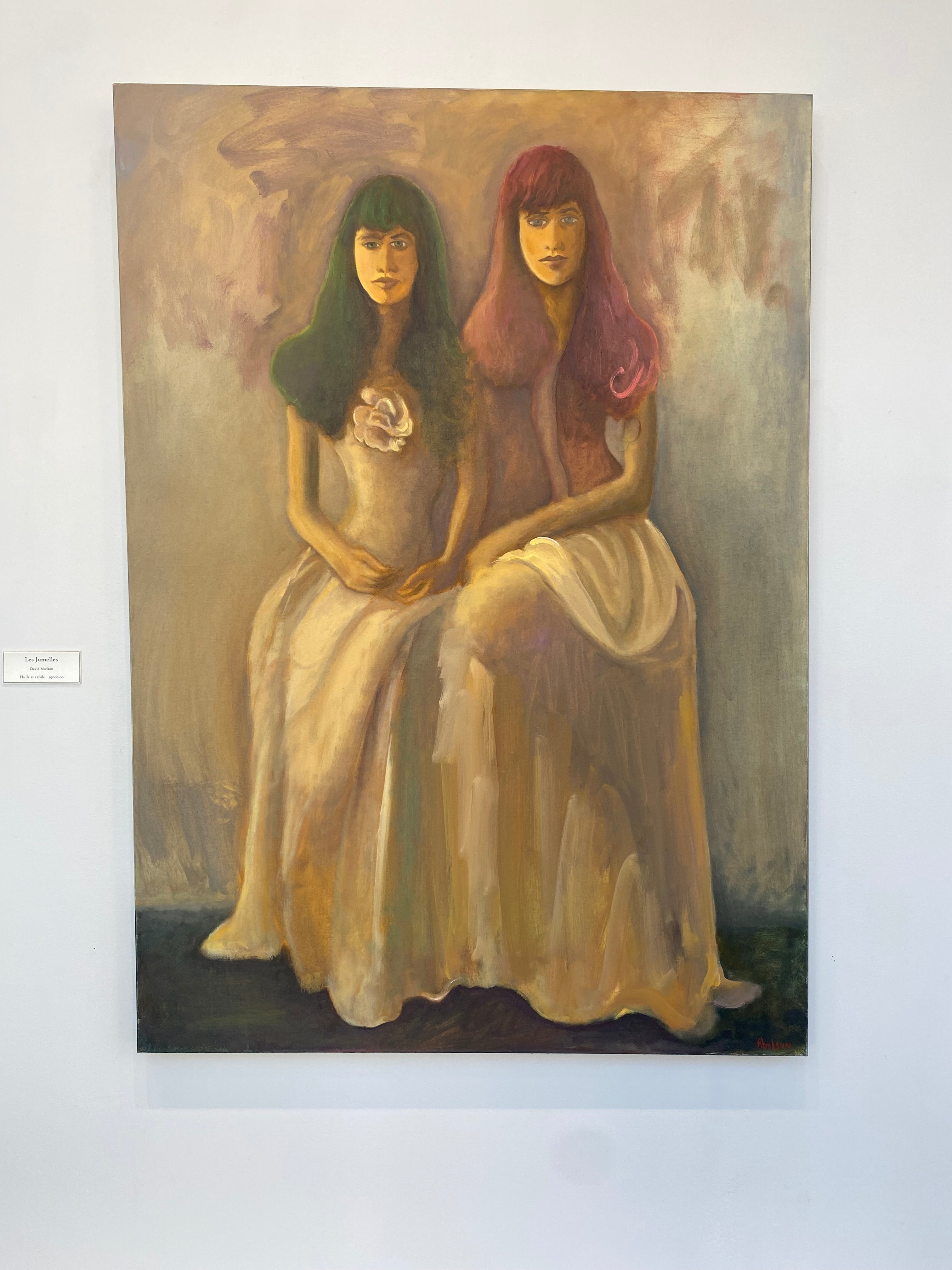 Oil Painting 'LES JUMELLES' - Oil on Canvas David Abelson