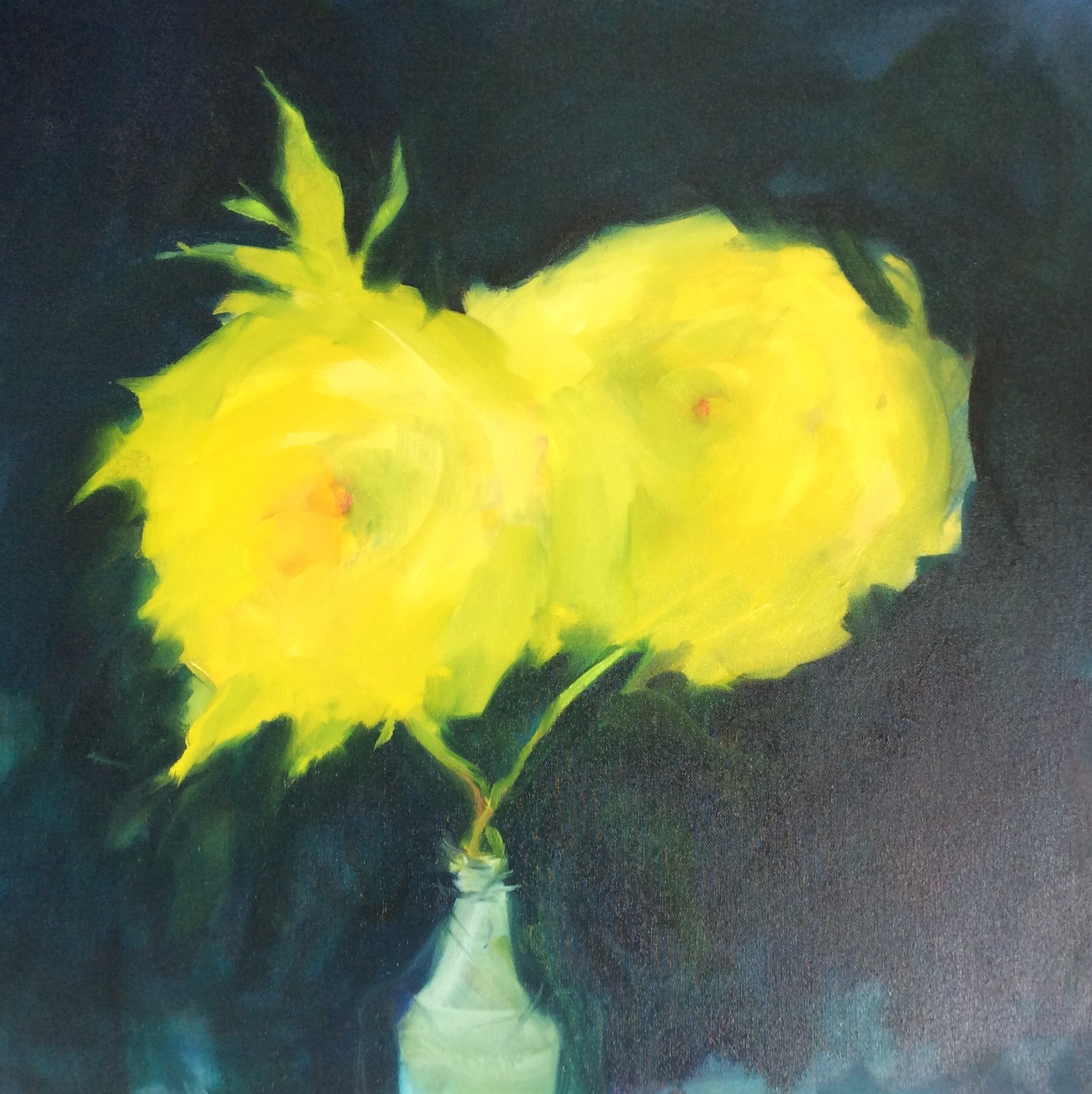 Painting 'PEONY' - Oil on Canvas Lauren Acton