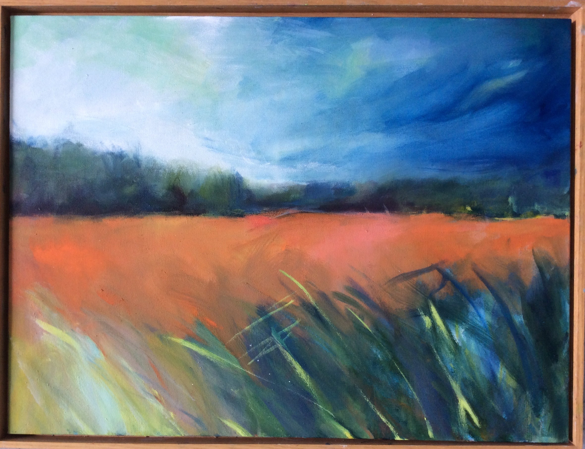 Painting 'OPEN FIELDS' - Oil on Canvas Lauren Acton