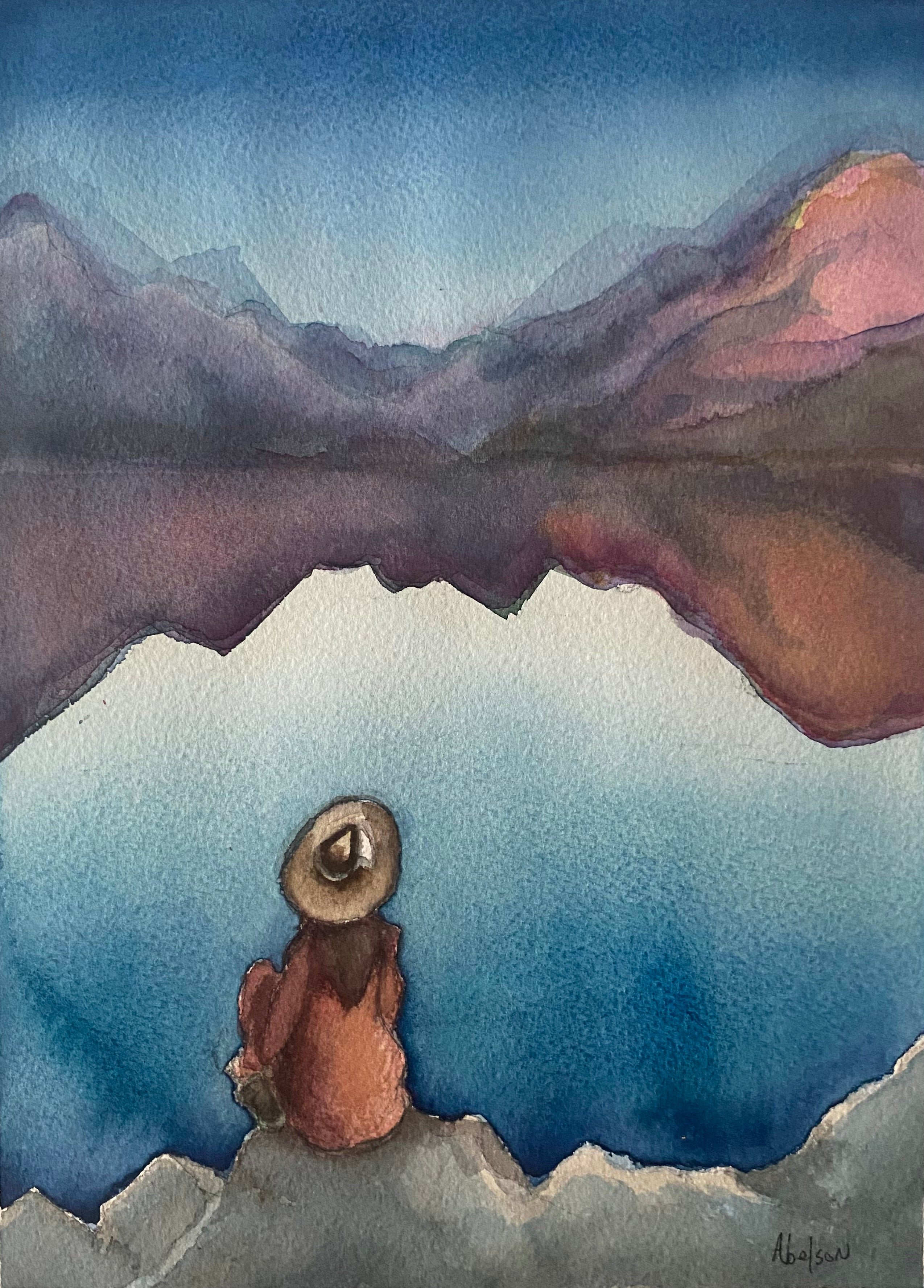Painting 'VISTA' - Watercolour on Arches David Abelson