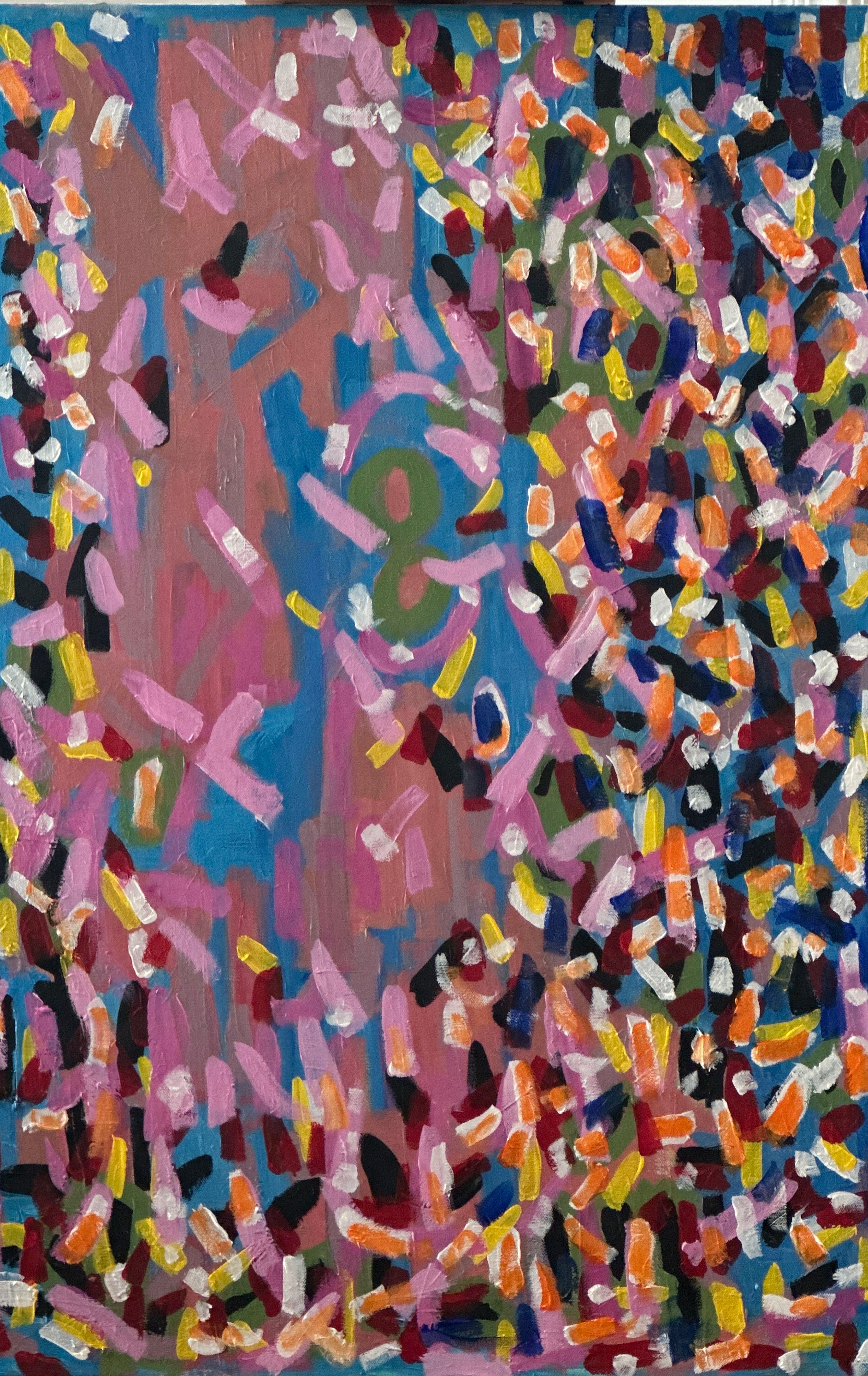 Acrylic 'OPTIMISM' - Acrylic on canvas (Cradle 1 3/4”) Carol Siskind