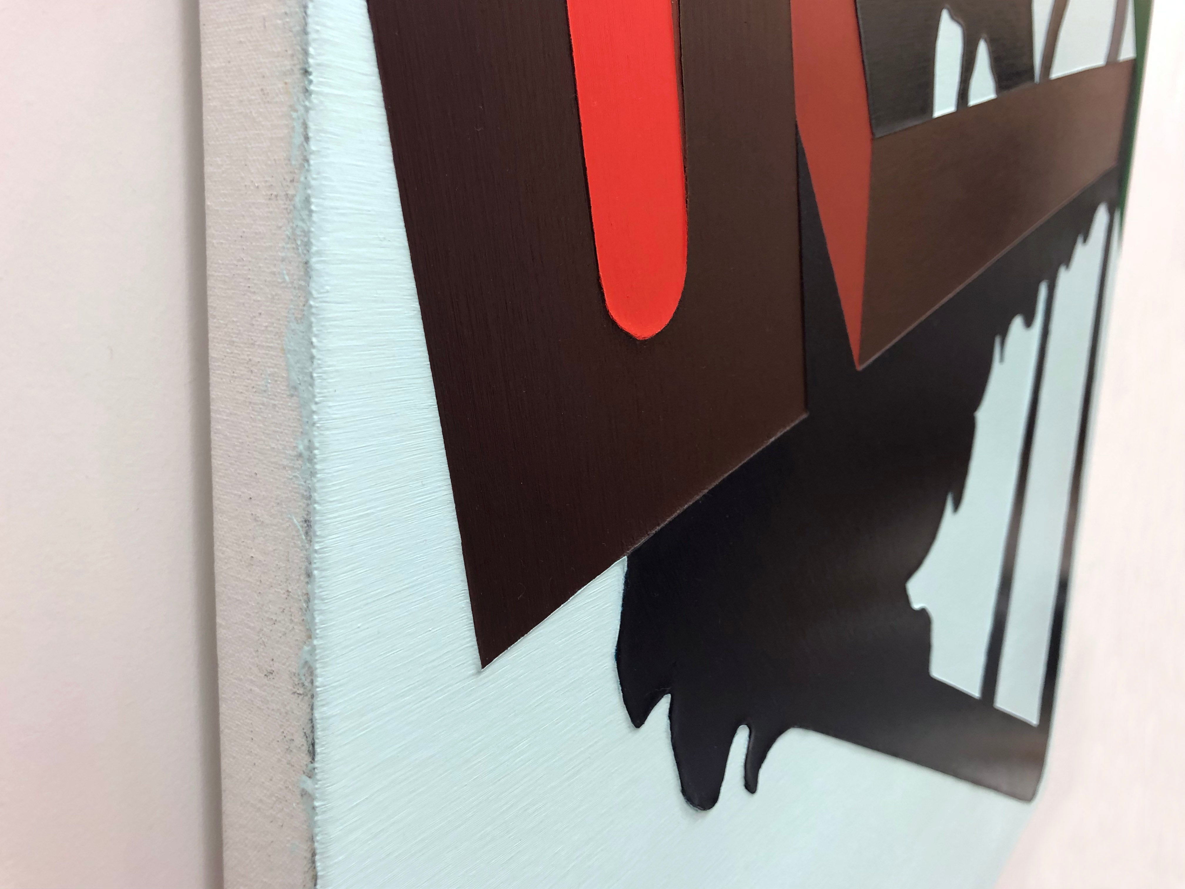 Abstract 'STEPS' - Acrylic on Canvas Katherine Lubar