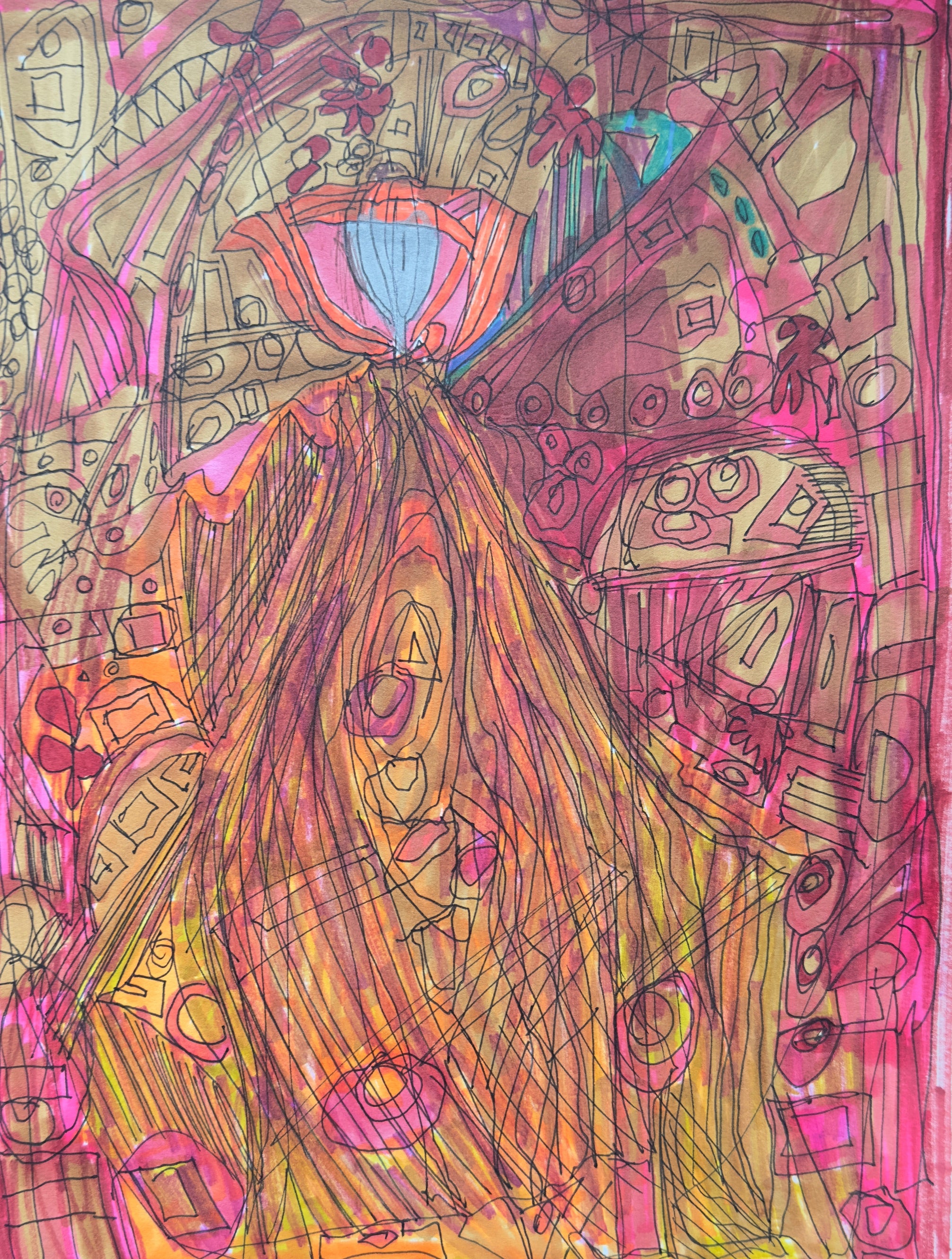 Abstract 'HER MAJESTY' Carol Siskind