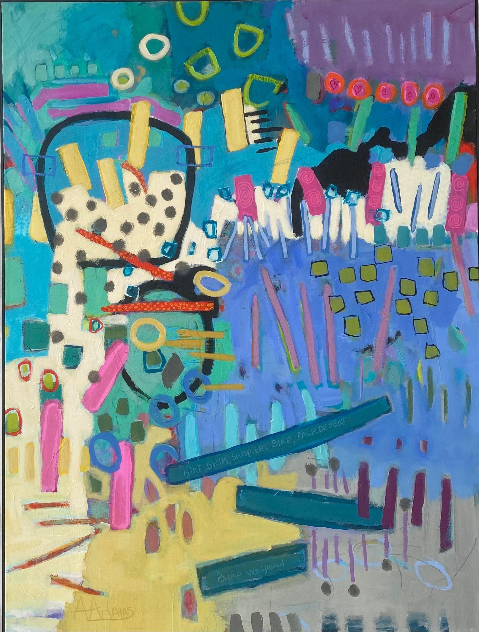 Abstract Acrylic 'THE BEST IS YET TO COME 2' - Acrylic Ann Adams