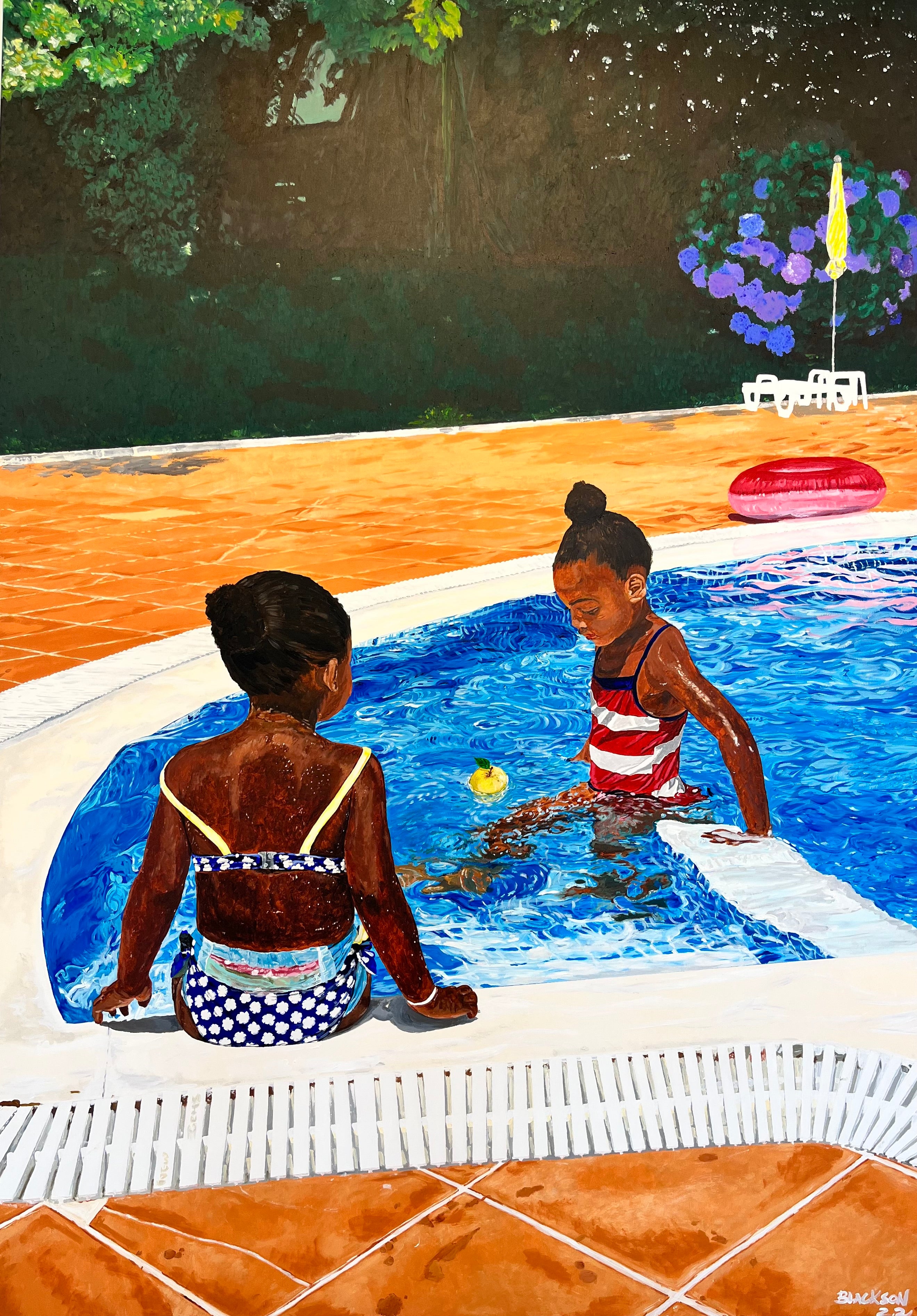 Painting 'NEW GEMS, 2022' - Acrylic on Canvas Blackson Fernando Afonso