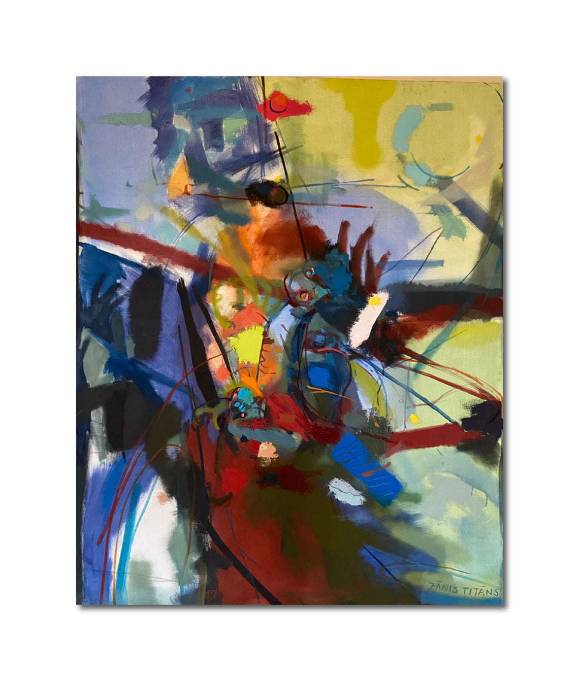 Oil 'IN THE MAELSTROM' - Oil on Canvas Janis Titans
