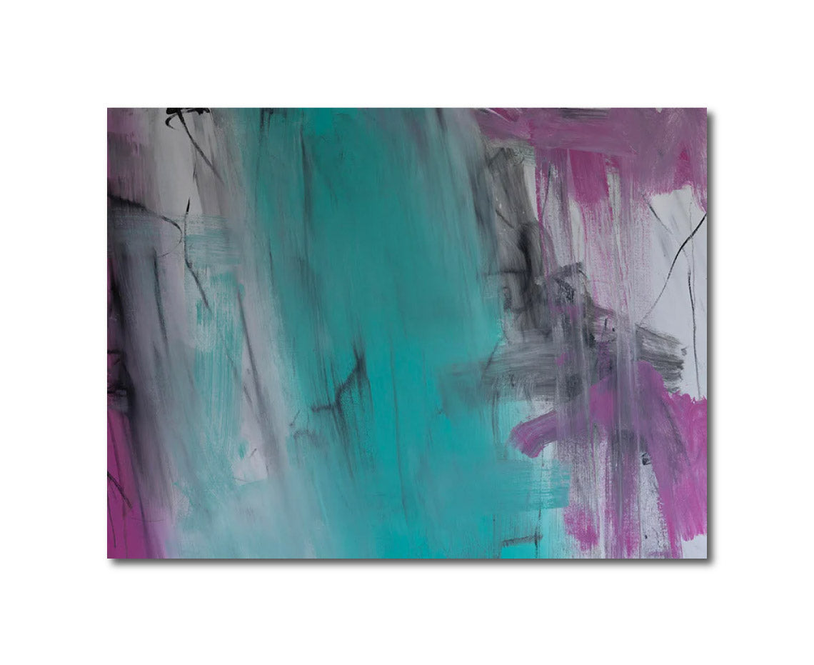 Abstract Acrylic Contemporary Painting 'INDIFFERENT DOORS' - Mixed Media on Canvas Eddie McClure