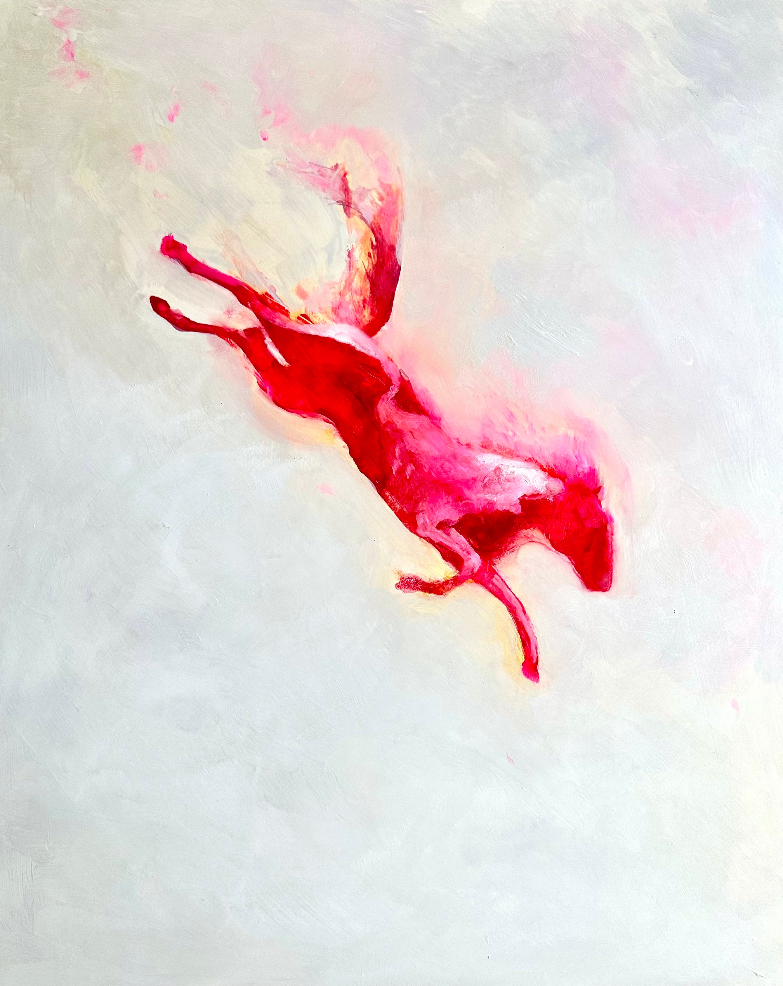 Figurative Oil Painting 'INSTRUCTIONS FOR DANCING' - Oil and Encaustic Michael Prettyman
